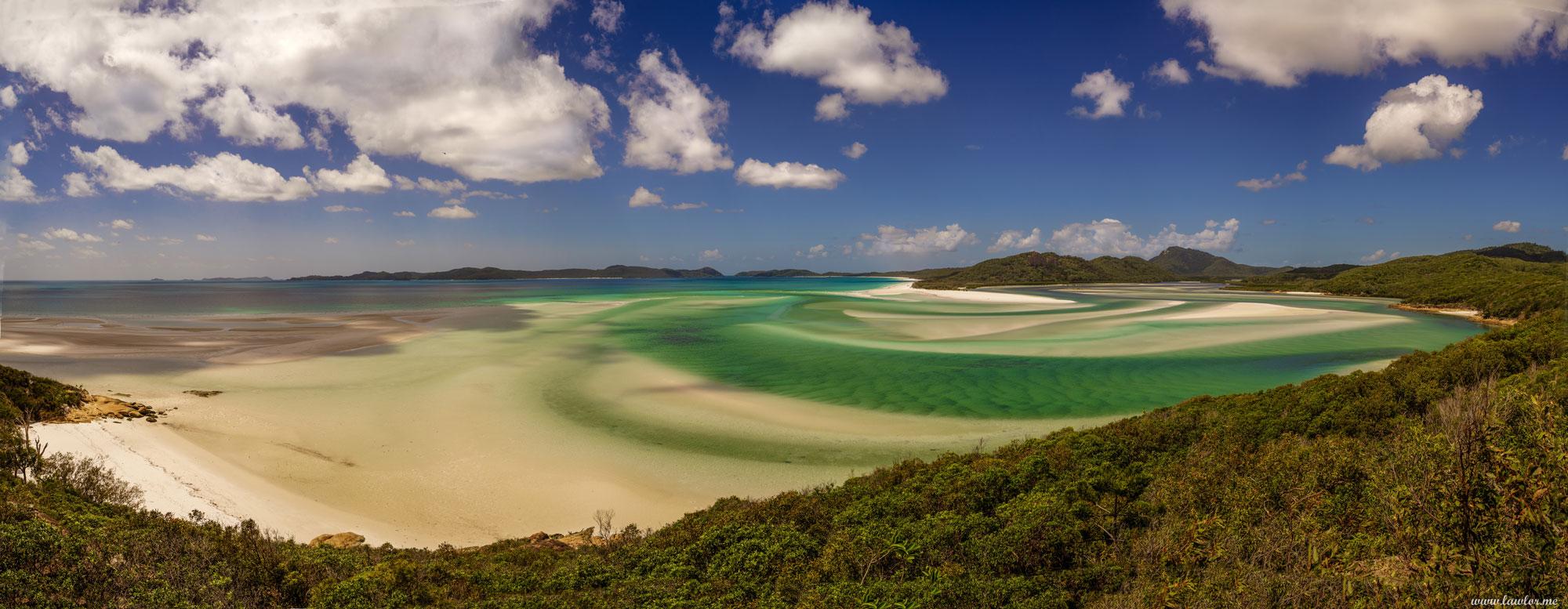 2000x777 Hill Inlet Panoramic, Whitsunday Islands