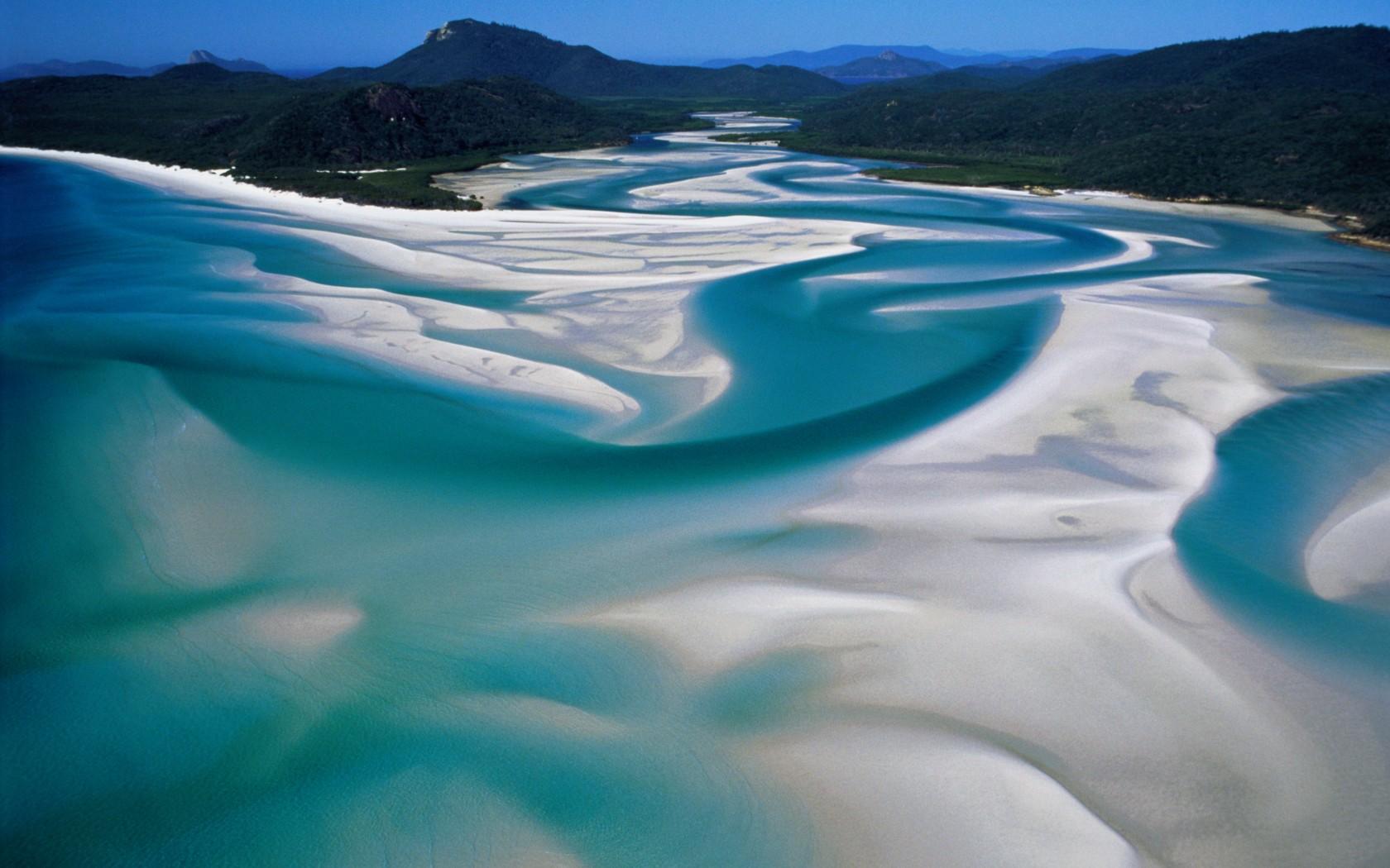 1680x1050 Whitehaven Beach Australia Picture Wallpaper