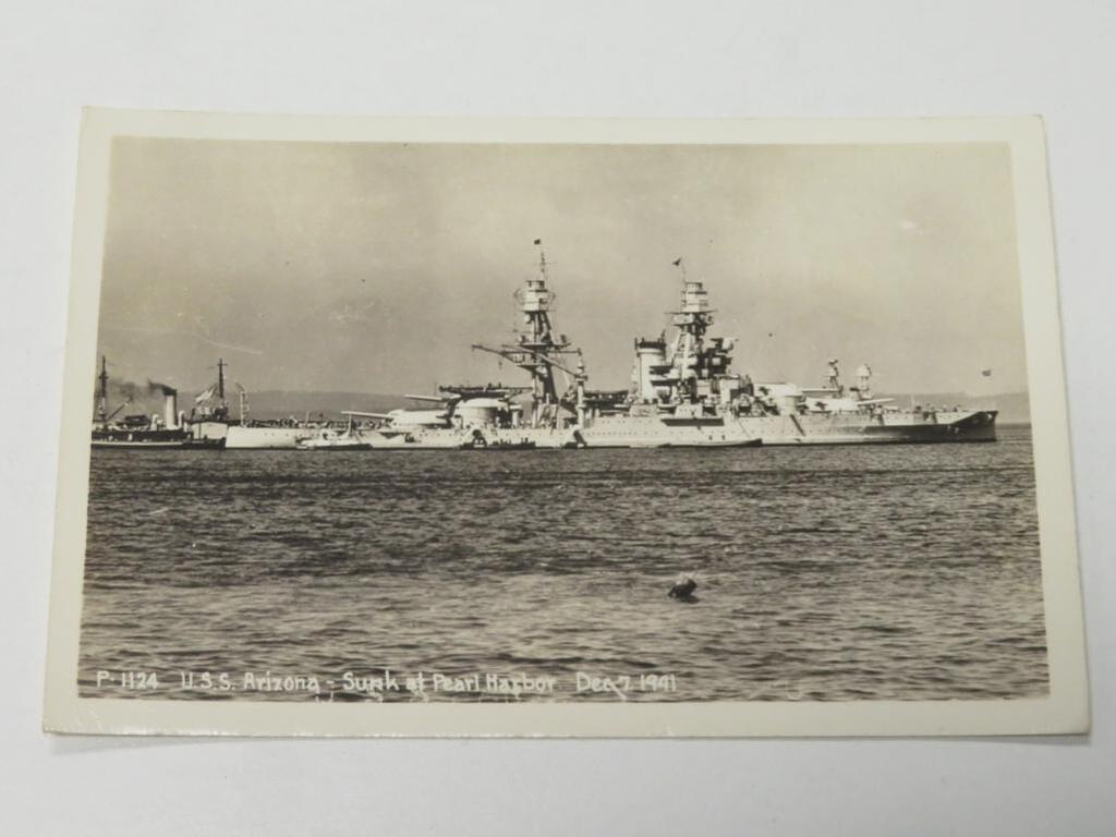 1024x768 WWII Postcard of USS Arizona. Art, Antiques & Collectibles Collectibles