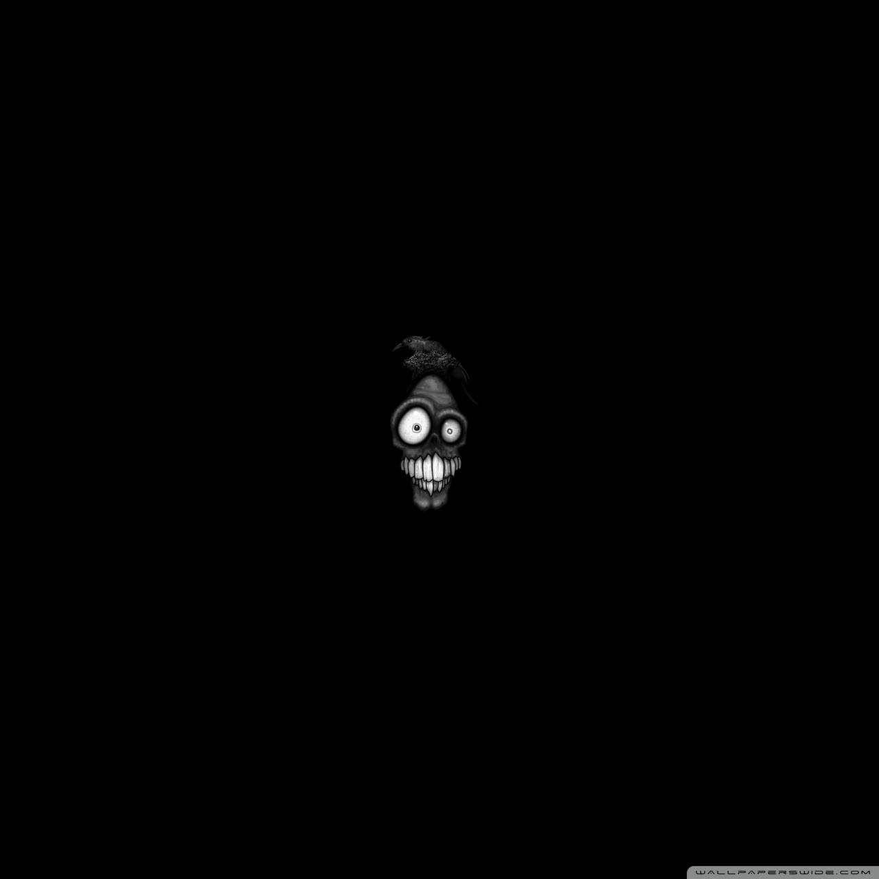 1280x1280 Black Monster Ultra HD Desktop Background Wallpaper for : Multi Display, Dual Monitor