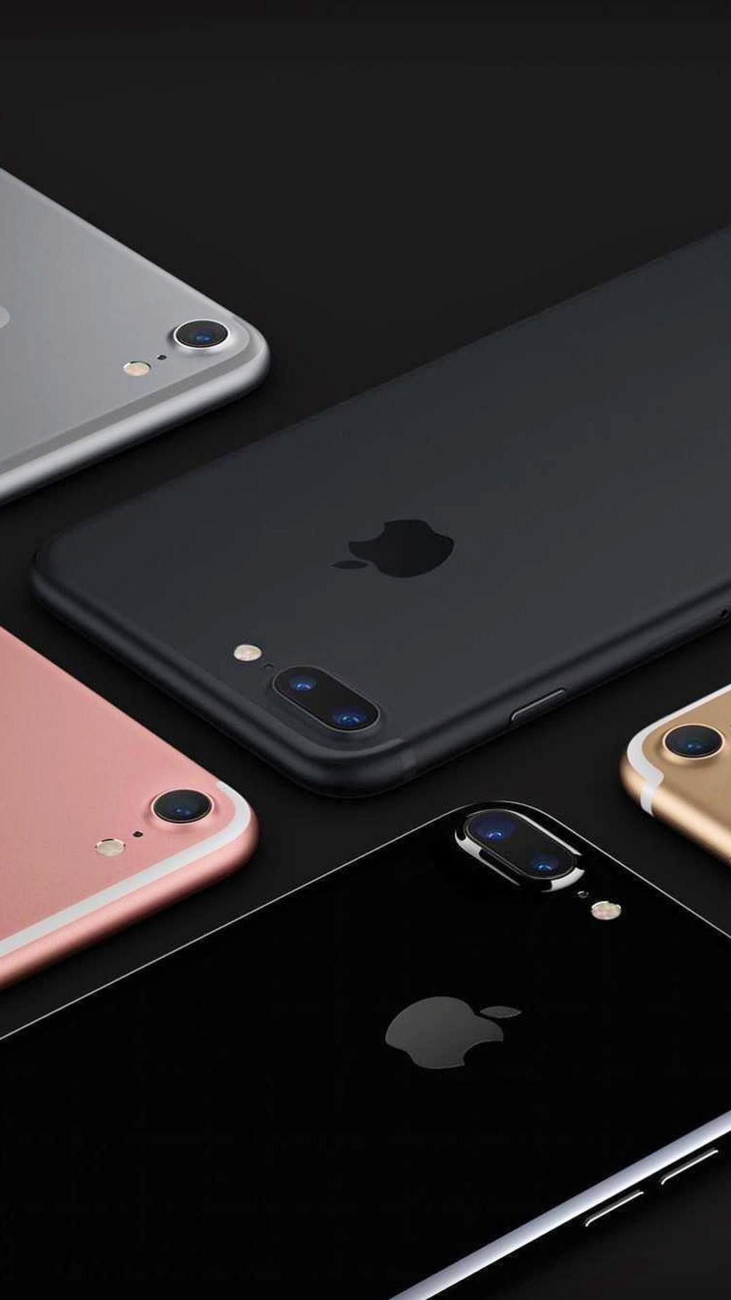 1440x2560 Wallpaper five rose gold, silver, gold, jet black, and black iPhone 7's • Wallpaper For You HD Wallpaper For Desktop & Mobile