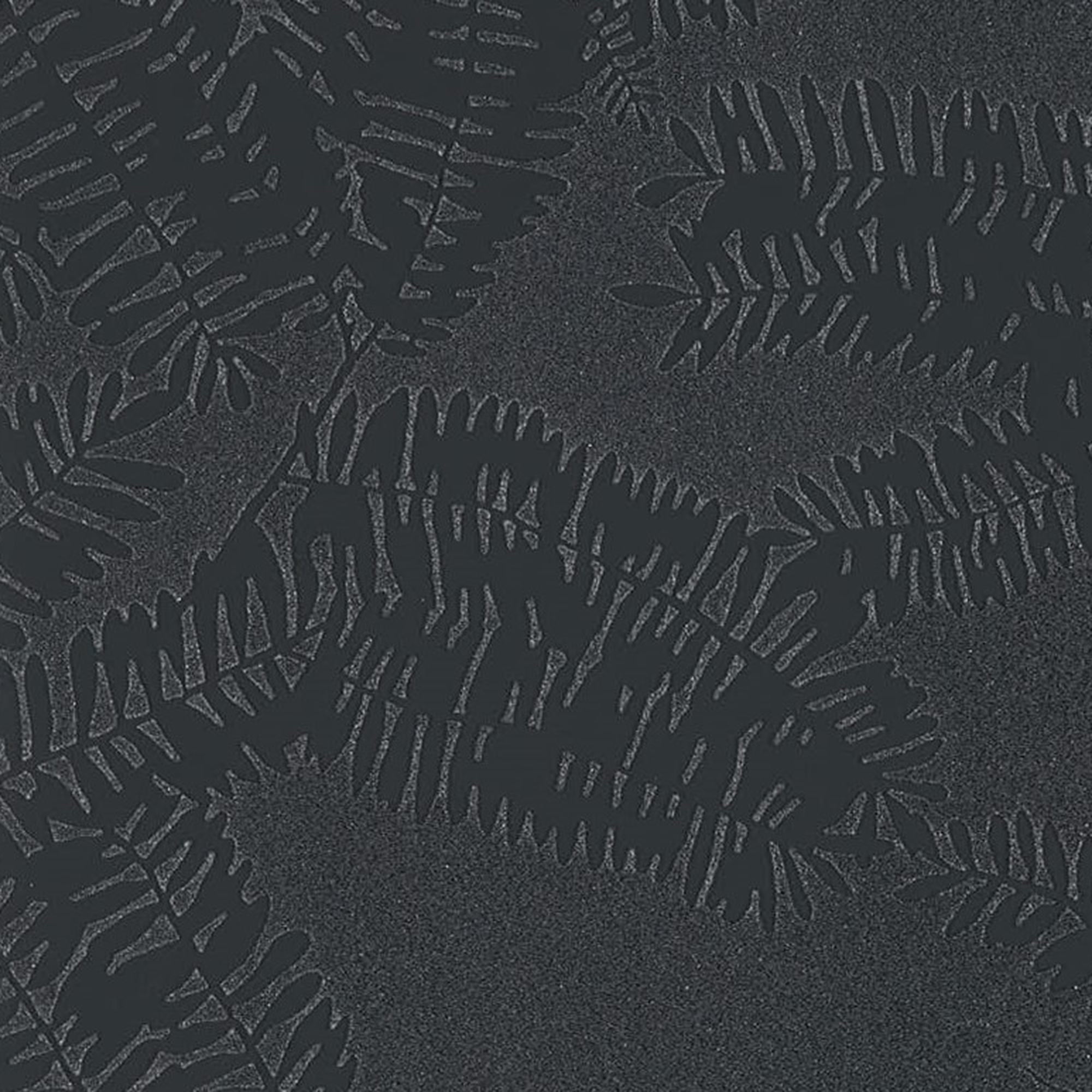 2000x2000 Silhouetted Fern Shimmering Beaded Wallpaper Jet Black. Harlequin Crystal Extravagance