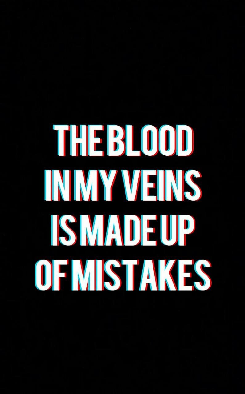 795x1280 Jet Black Heart Lyrics On A Wallpaper