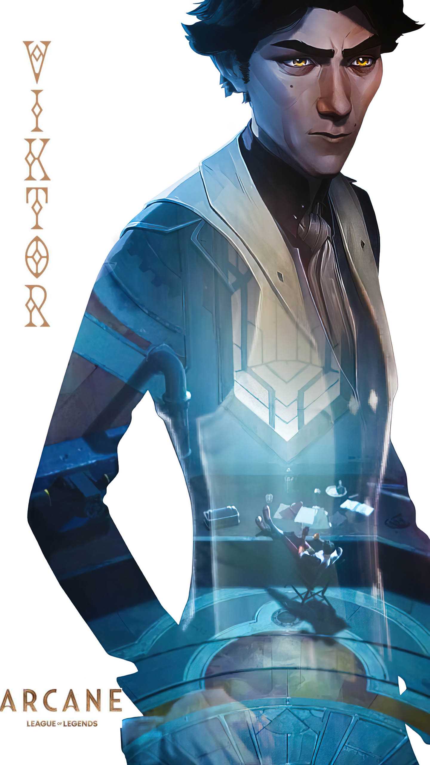 1440x2560 Viktor Arcane Wallpaper