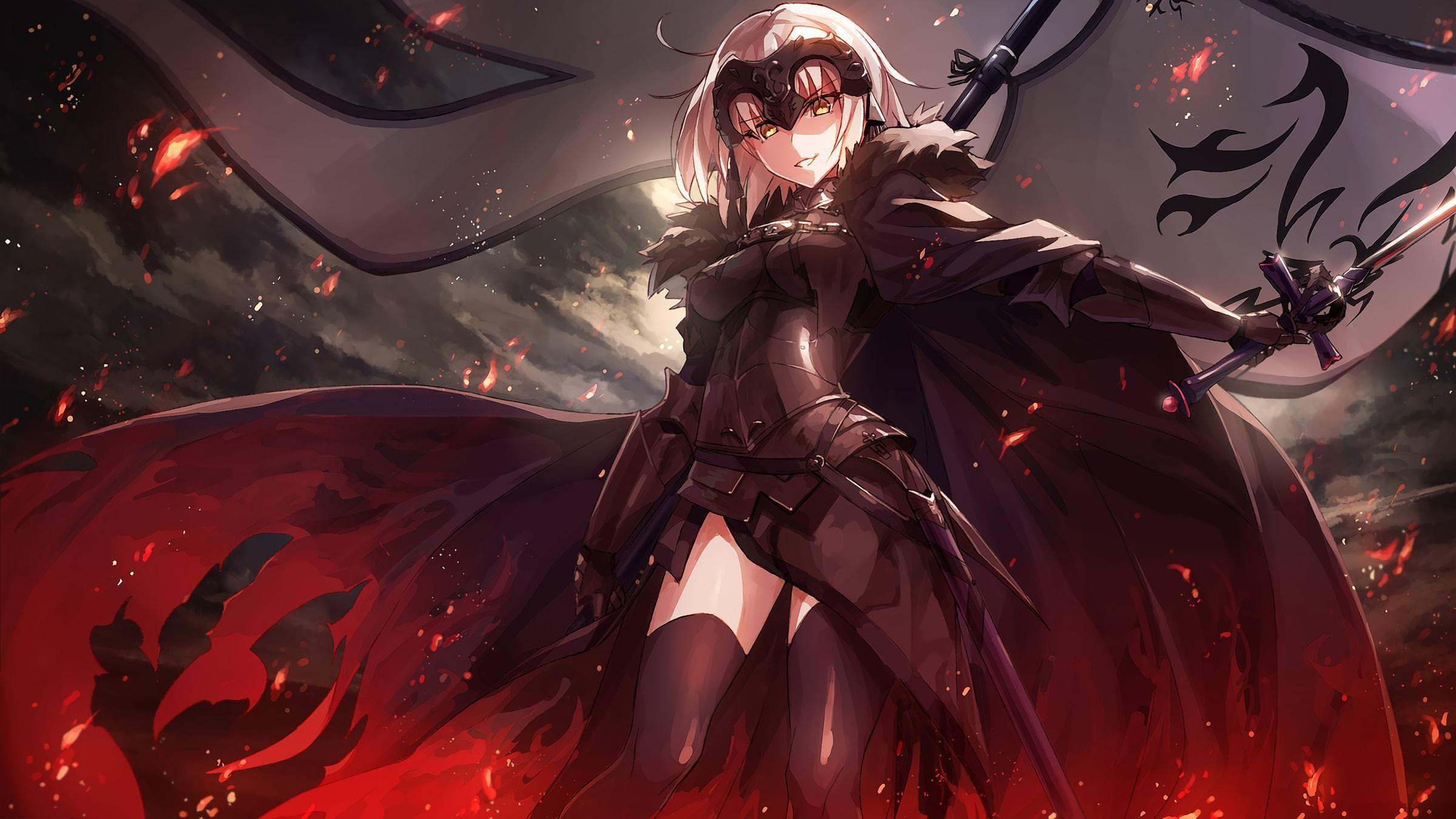 2400x1350 Jeanne Alter : fatestaynight. Joan of arc fate, Jeanne alter, Fate anime series