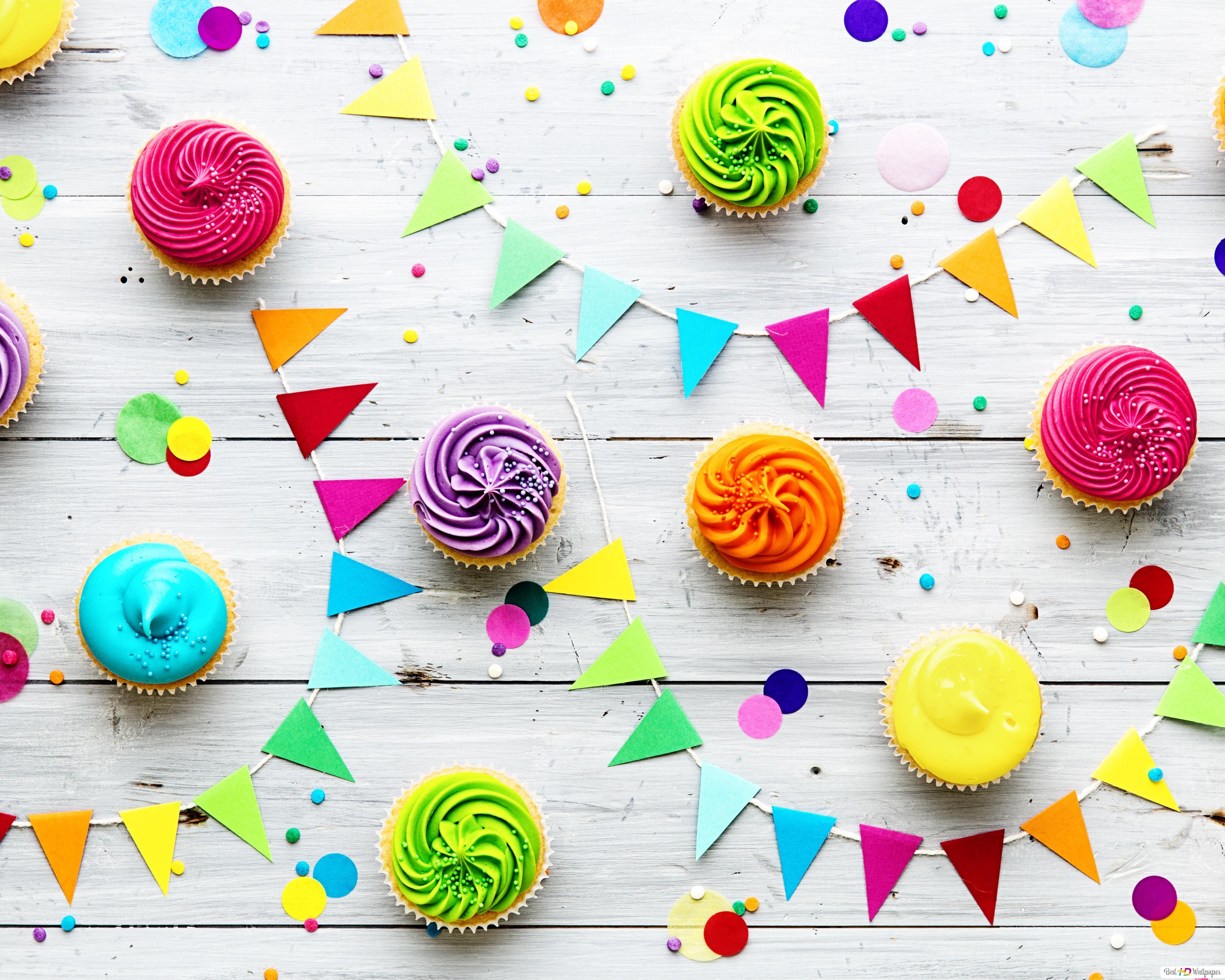 3750x3000 Colorful Cupcake HD wallpaper download