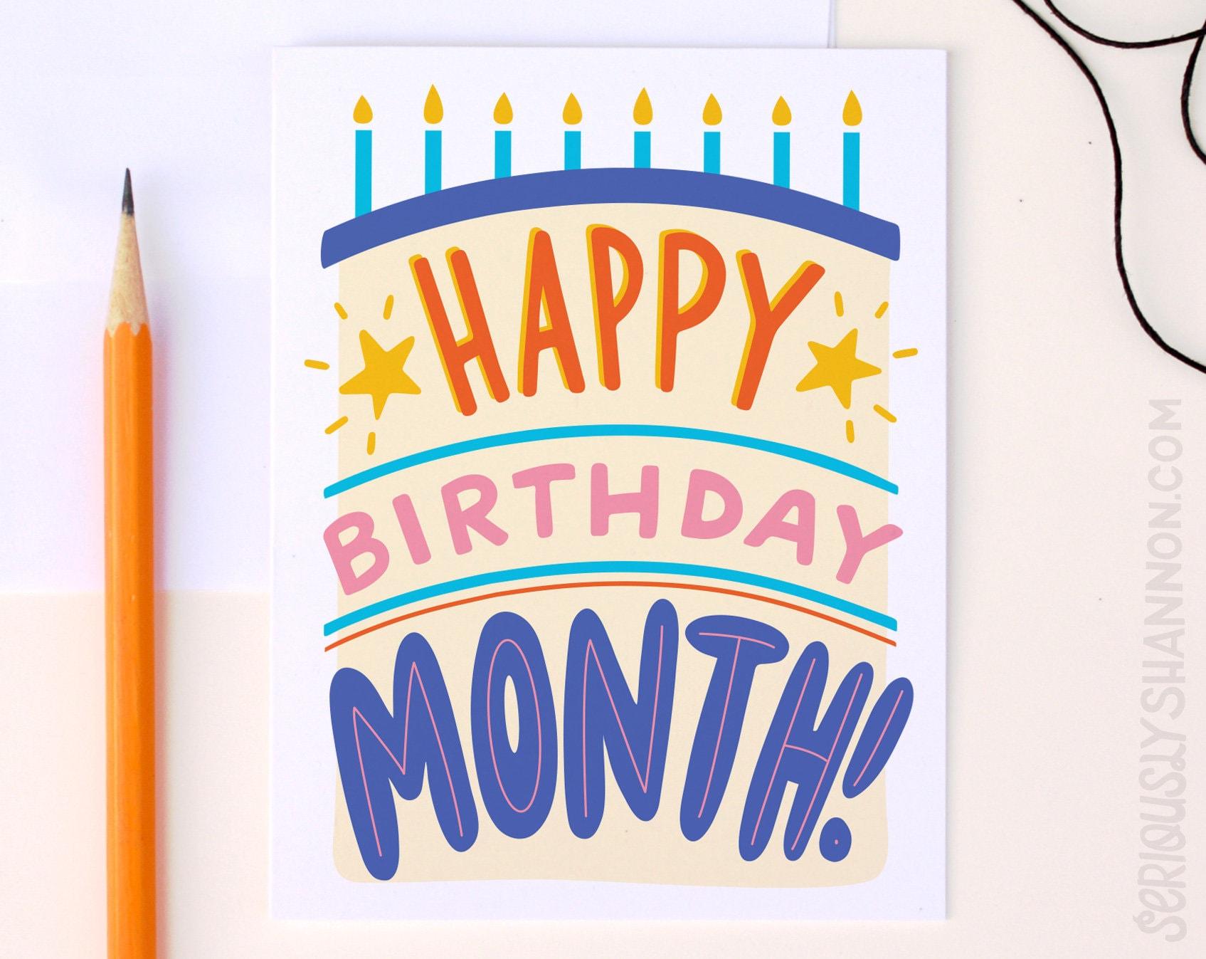 1695x1347 Birthday Card happy Birthday Month A2 Fun