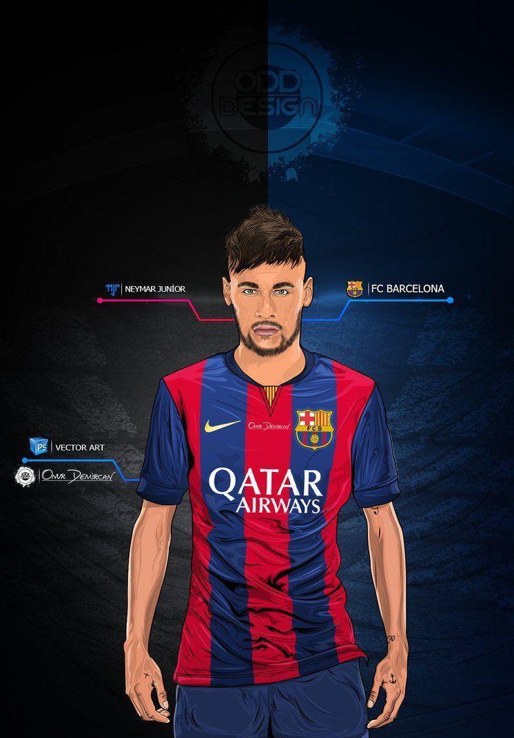 746x1071 Neymar Jr Vector Art