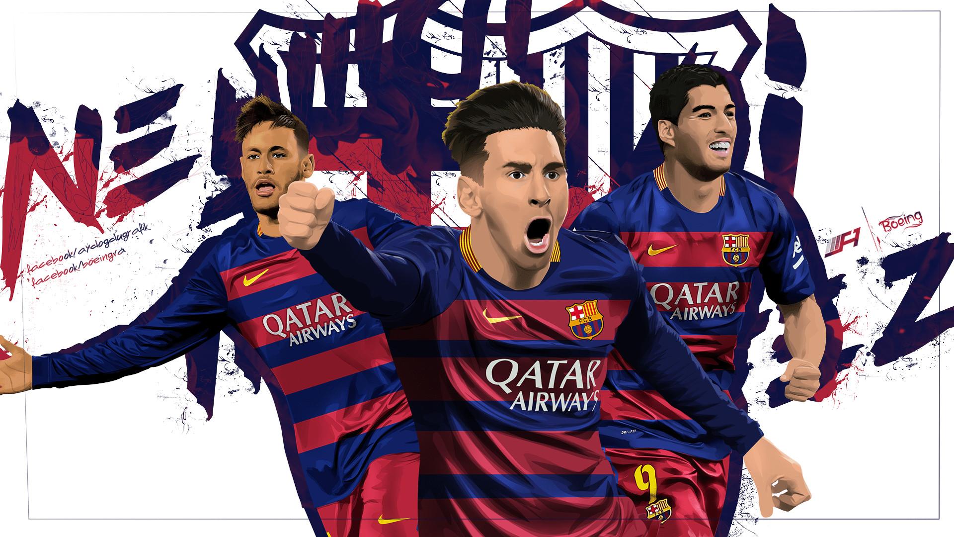1920x1080 Neymar And Messi Wallpaper