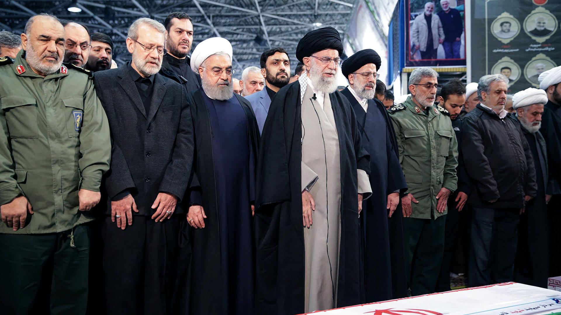 1920x1080 Khamenei leads mourning for Soleimani as crowds flood Tehran