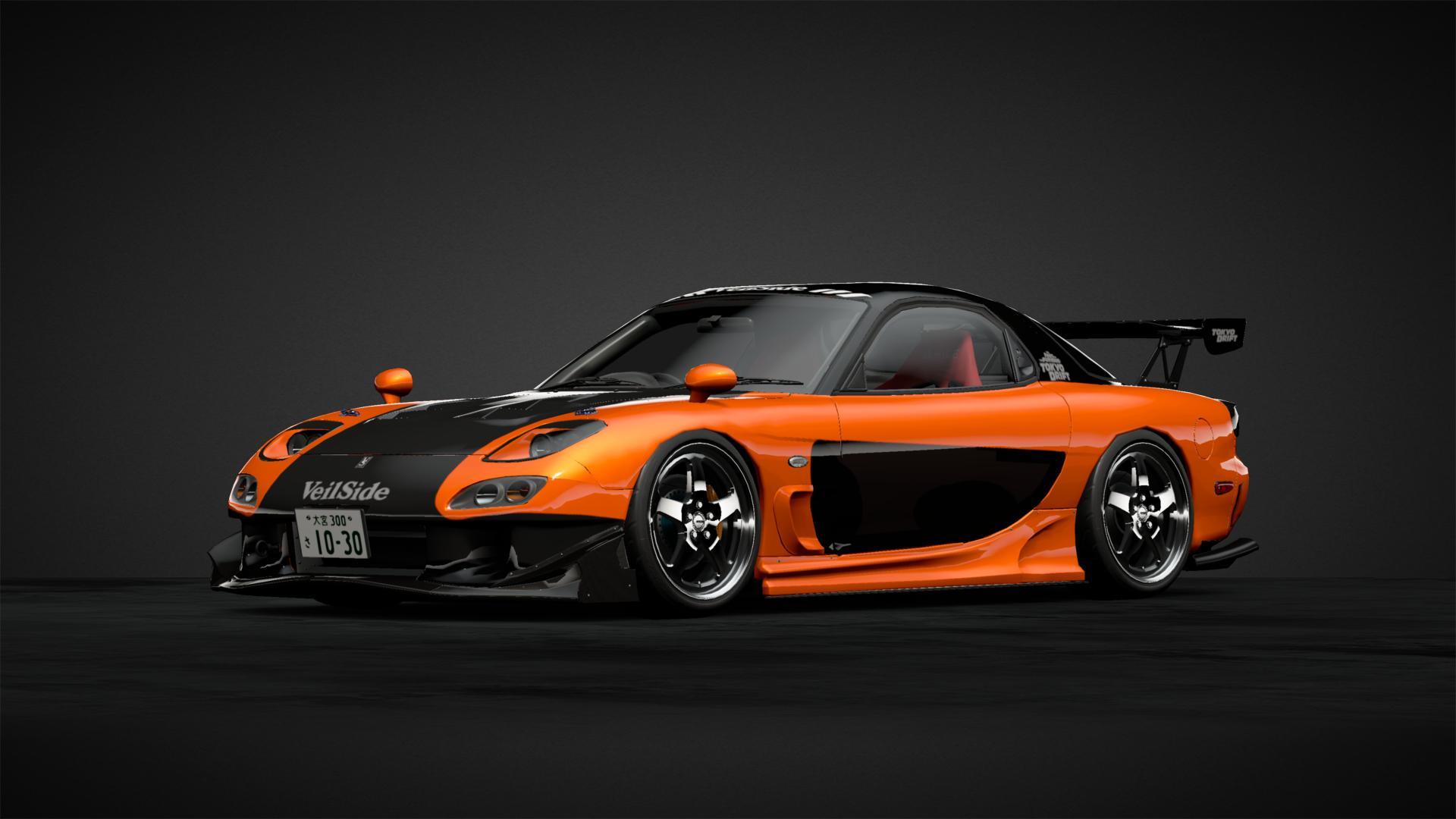 1920x1080 Tokyo Drift Han's RX7 Livery by LSTaylor8. Community. Gran Turismo Sport