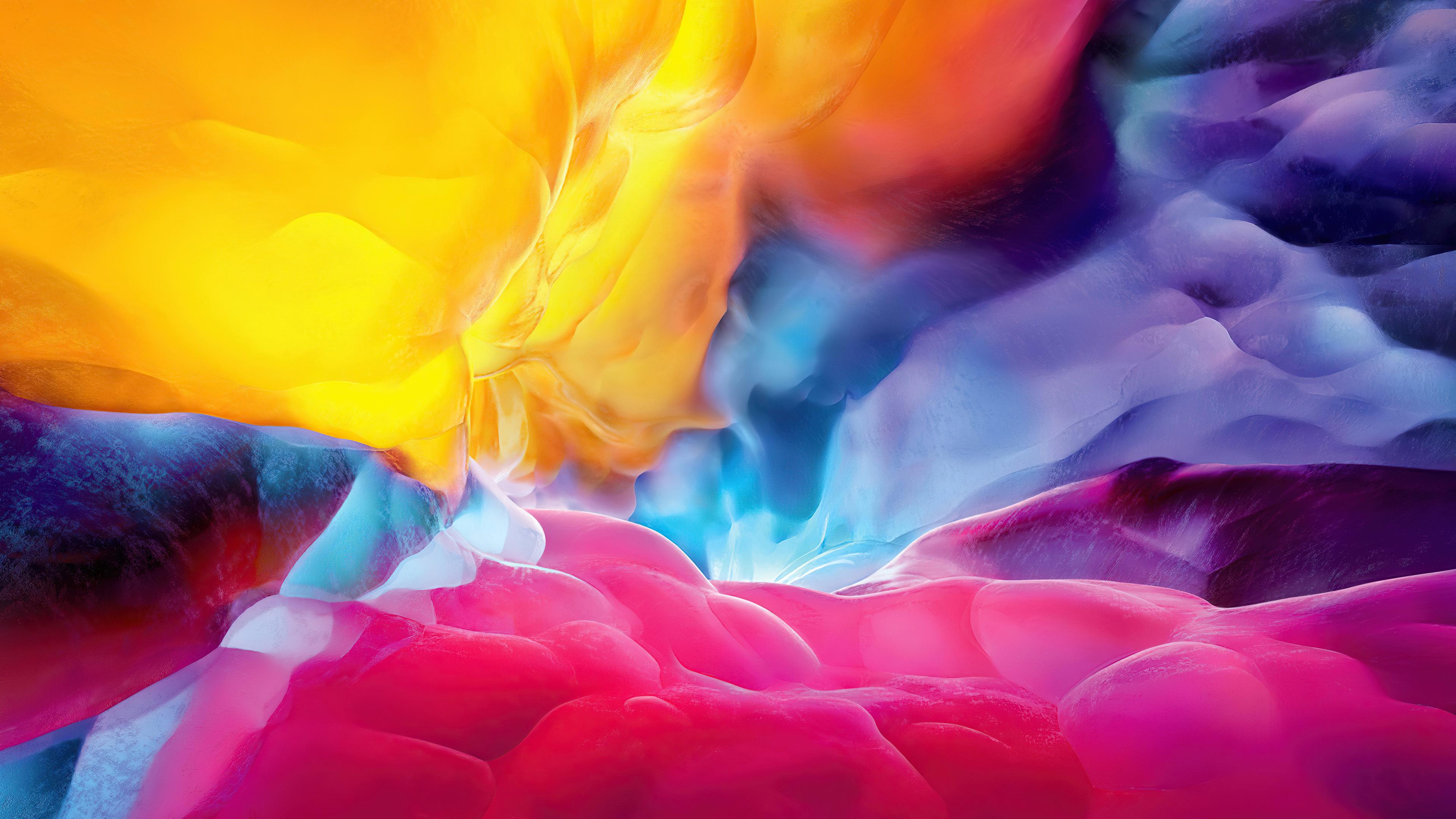 3840x2160 Explosion Of Colors 4K HD Abstract Wallpaper