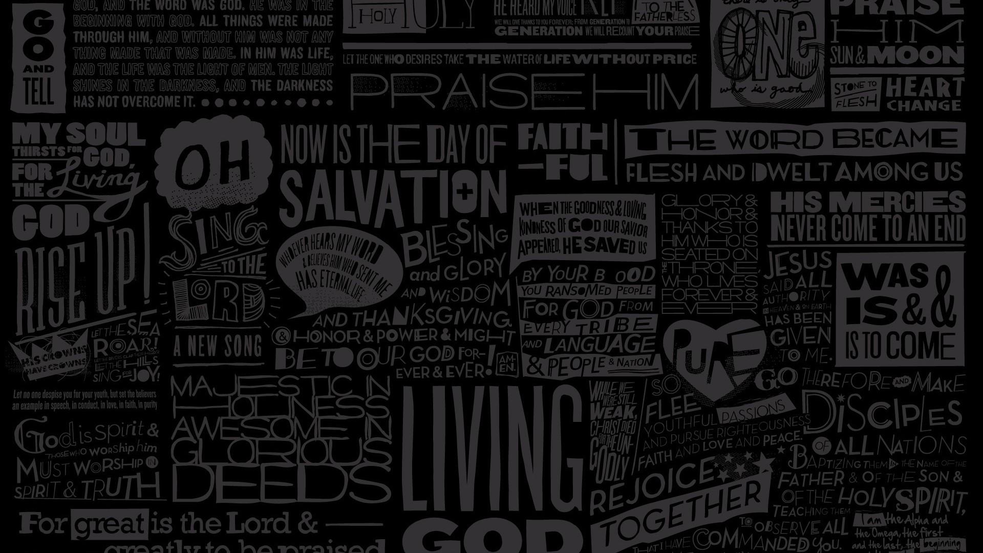 1920x1080 Words Of God HD Black Aesthetic Wallpaper
