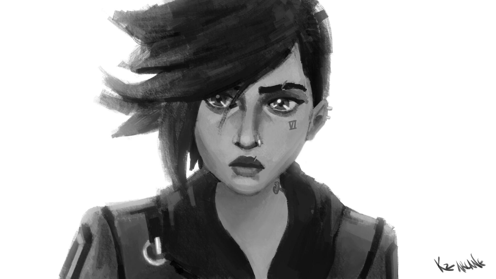 1920x1080 Arcane Vi Fanart, Kratasz
