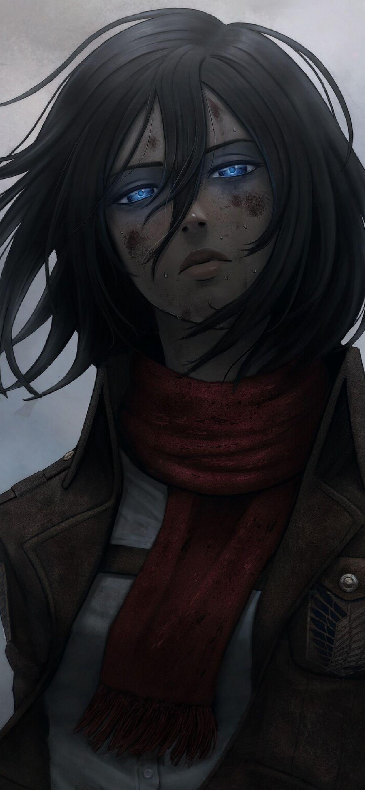 1242x2688 Mikasa Wallpaper