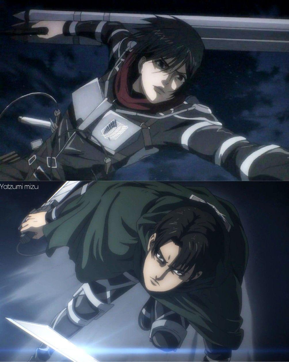 1004x1255 Levi Ackerman y Mikasa. season 4. Attack on titan levi, Anime, Attack on titan anime