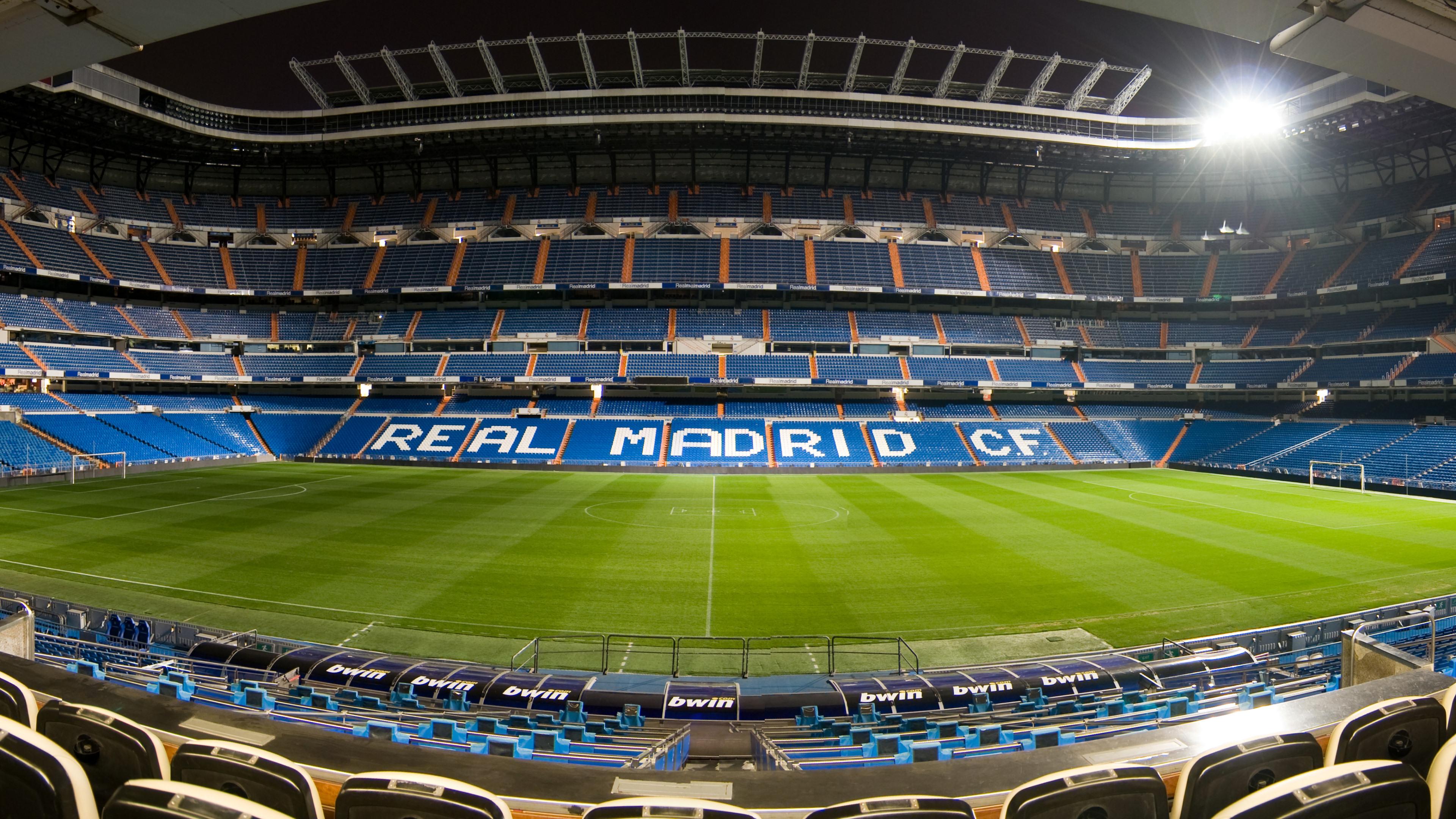3840x2160 Santiago Bernabeu hình nền Real Madrid