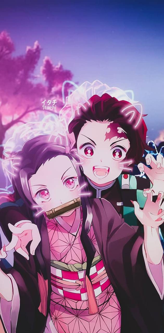 630x1280 Nezuko Tanjiro wallpaper