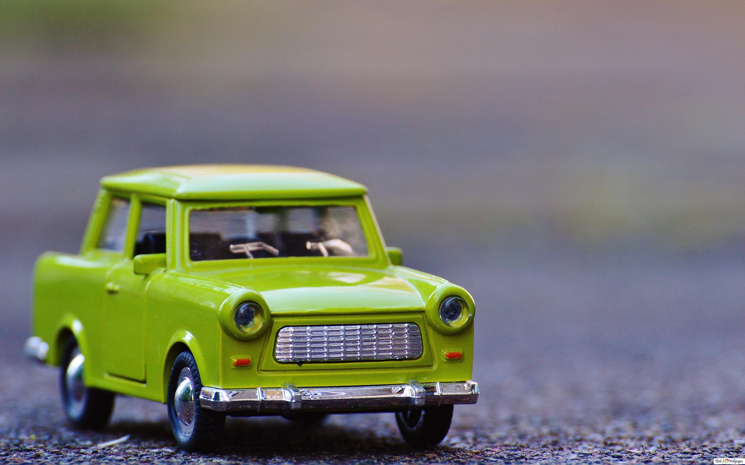 2560x1600 Green Trabant car miniature HD wallpaper download cars wallpaper