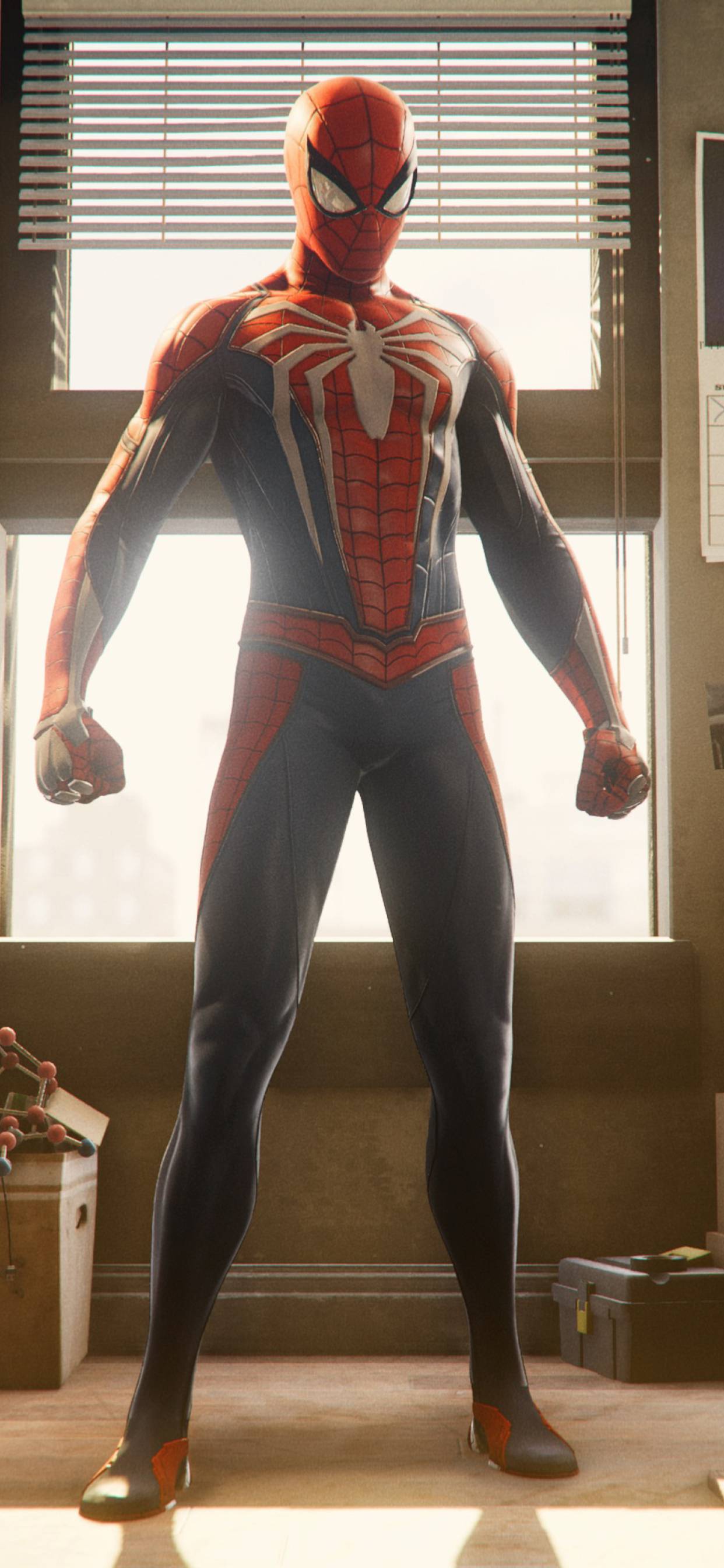 1242x2688 болезнен сезон защо marvel spider man ps4 wallpaper
