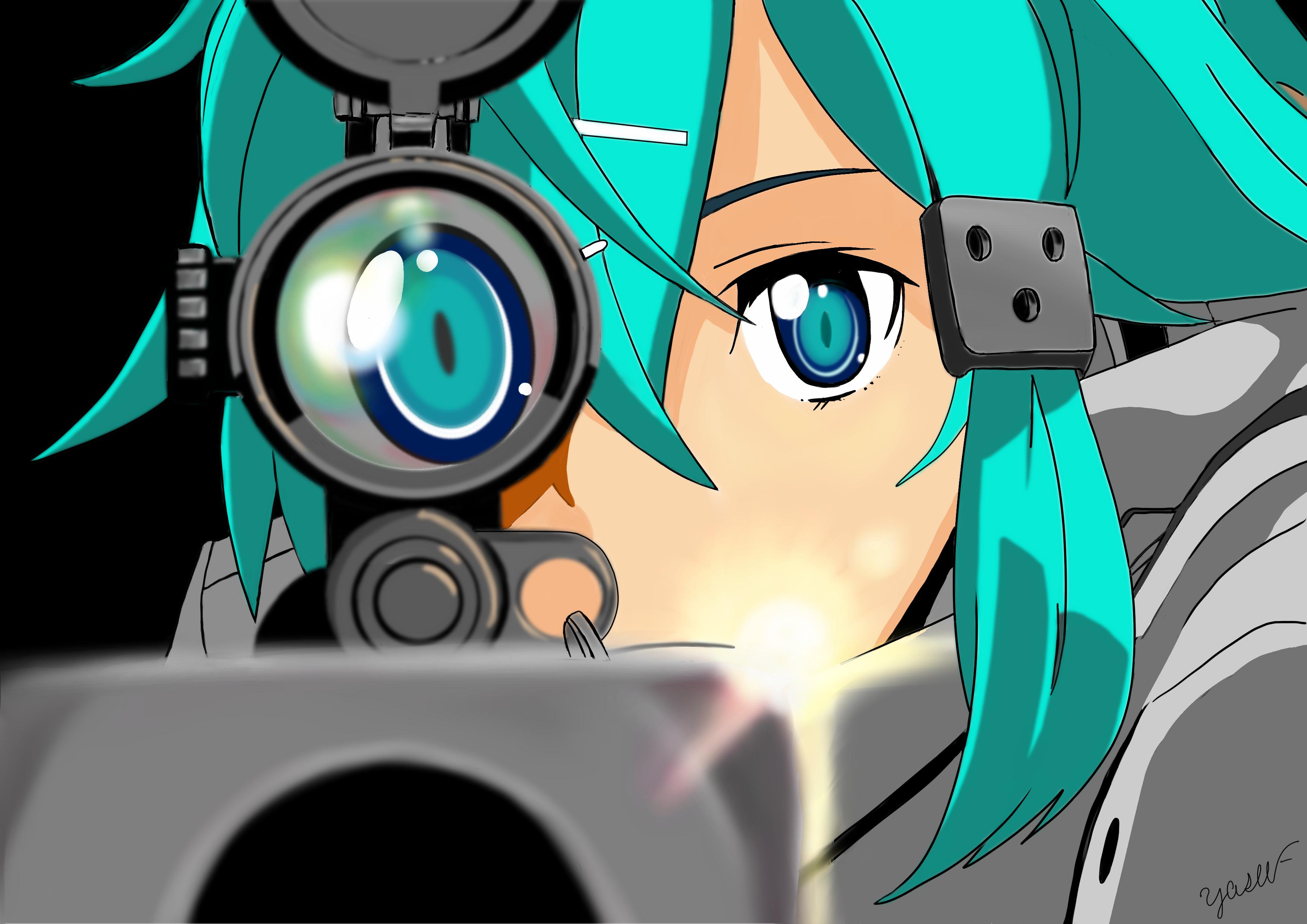 3508x2480 3508x2480 Sinon (Sword Art Online), Asada Shino wallpaper