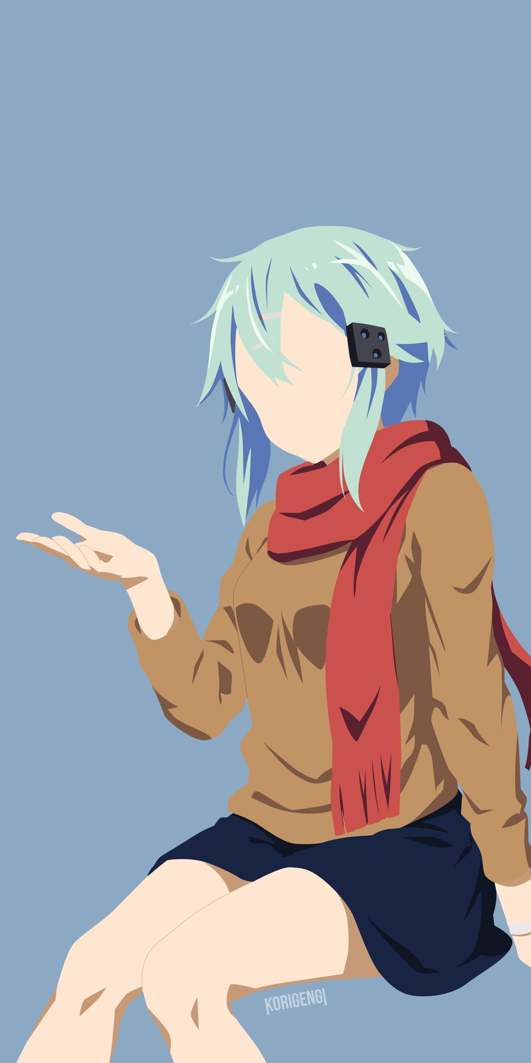 1080x2160 Asada Shino (Sinon) Art Online Wallpaper