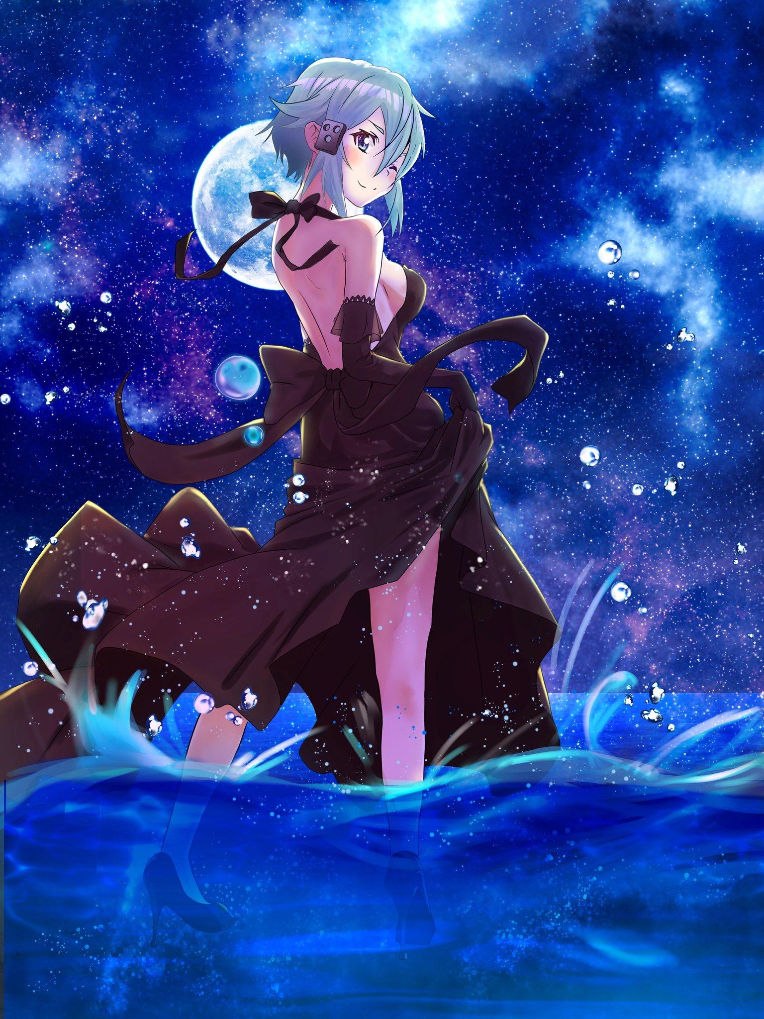 1536x2048 Sinon (GGO) Shino Wallpaper Anime Image Board