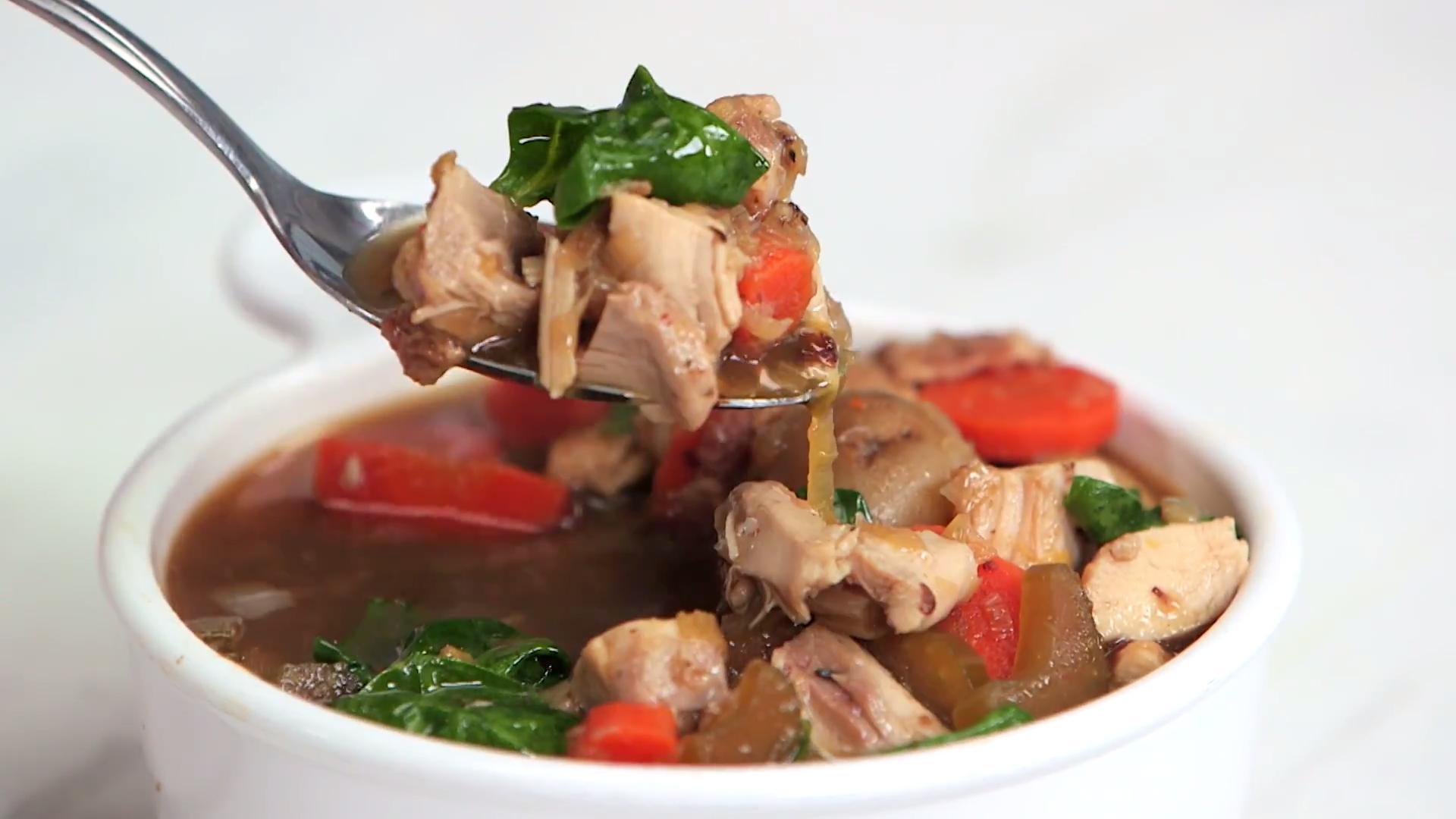 1920x1080 Slow Cooker Chicken, Bacon, and Potato Soup Recipe