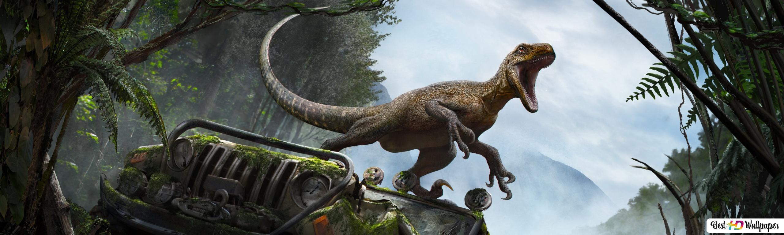 2560x768 Jurassic World: Fallen Kingdom movie HD wallpaper download