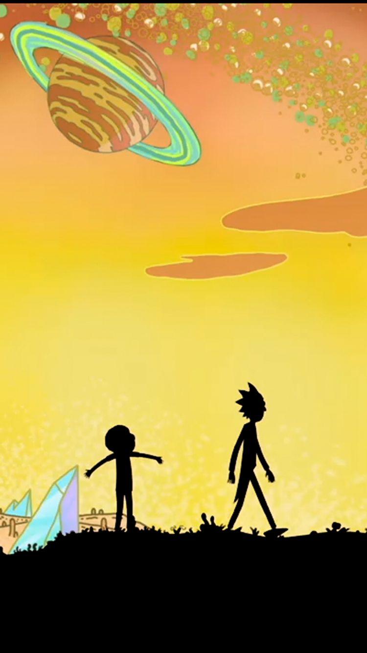 wallpaper iphone rick and morty