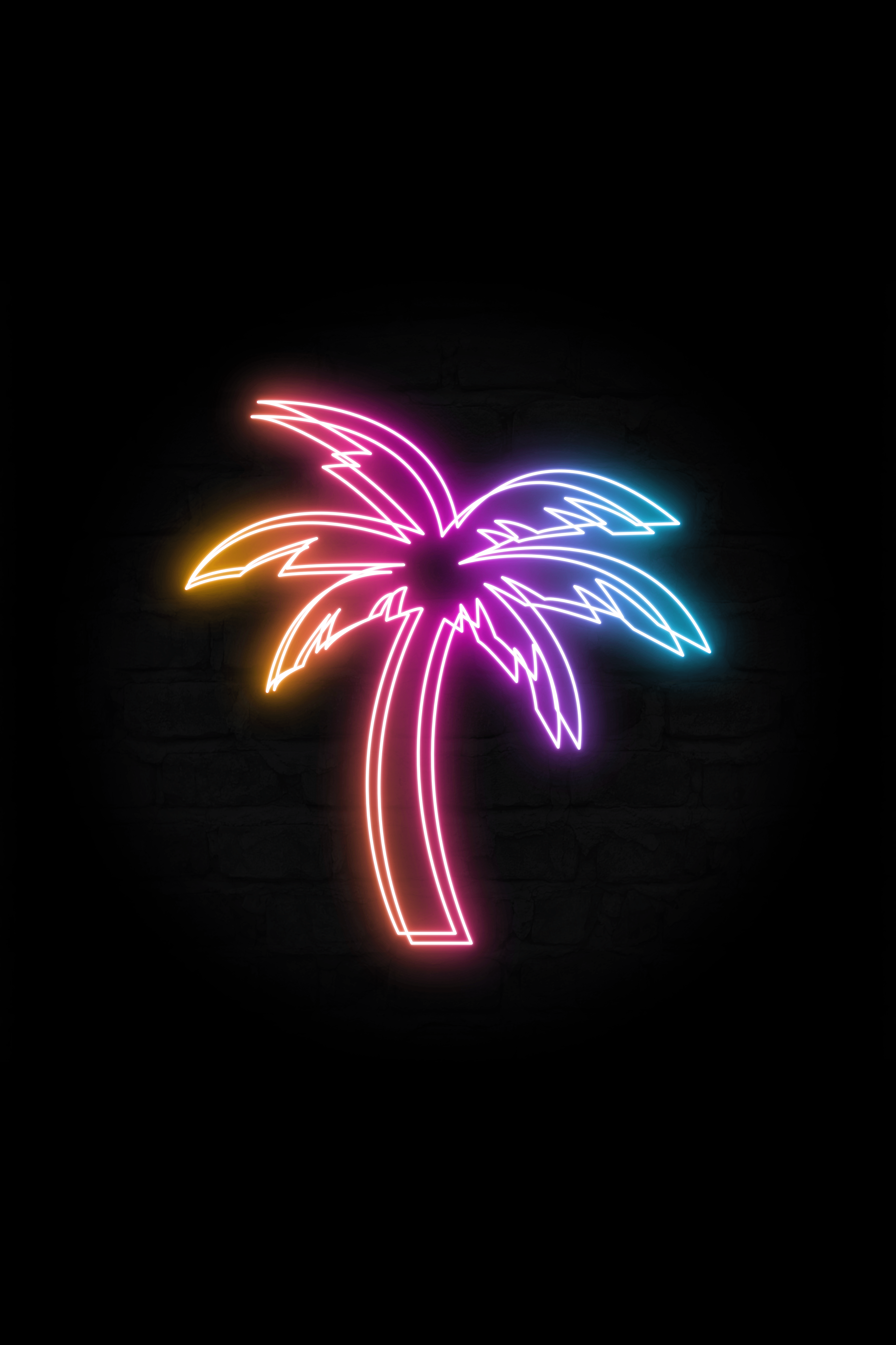 4000x6000 Vaporwave Palm Trees. Vaporwave wallpaper, Neon wallpaper, Neon background