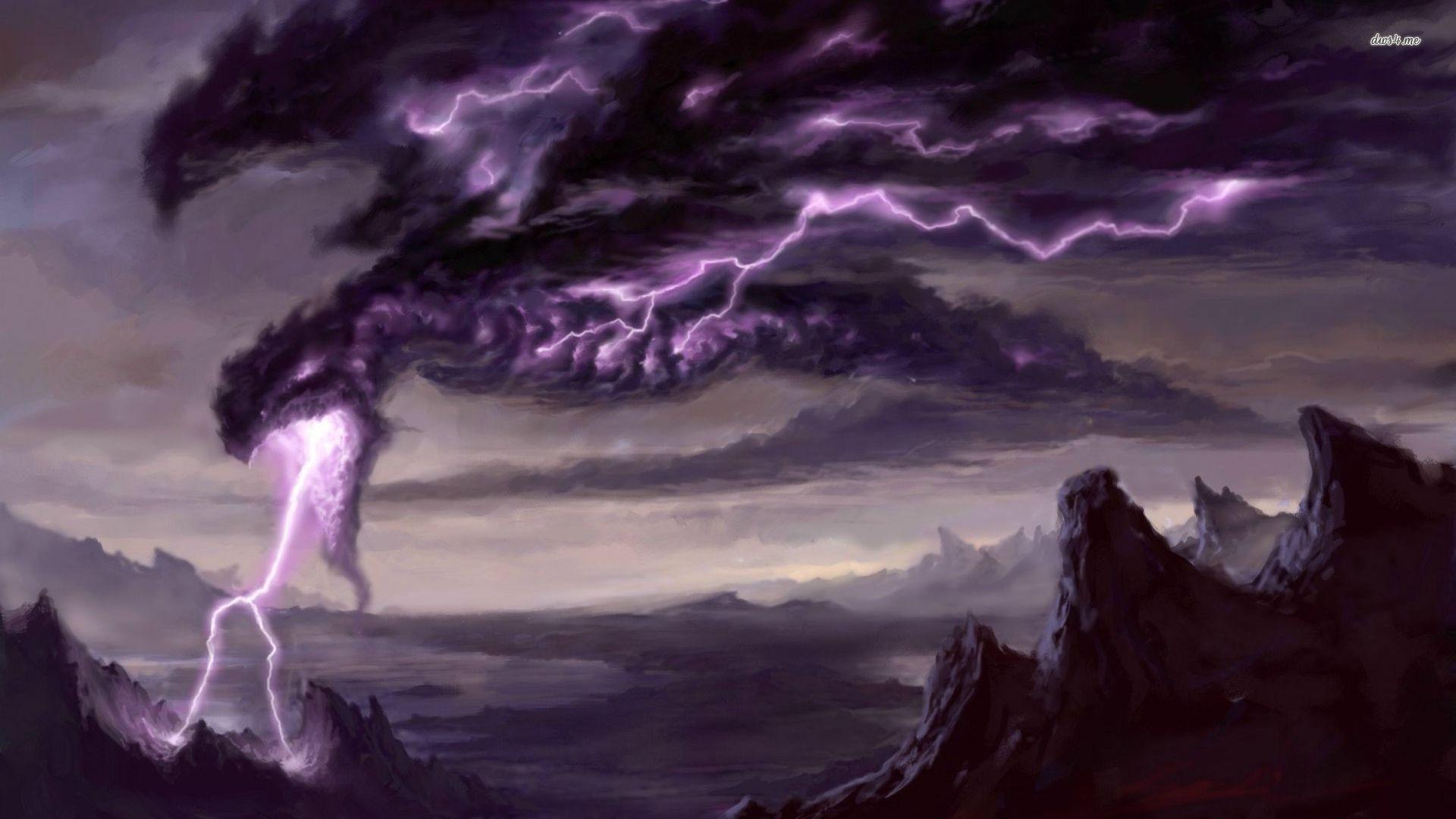 1920x1080 Lightning Dragon Wallpaper for