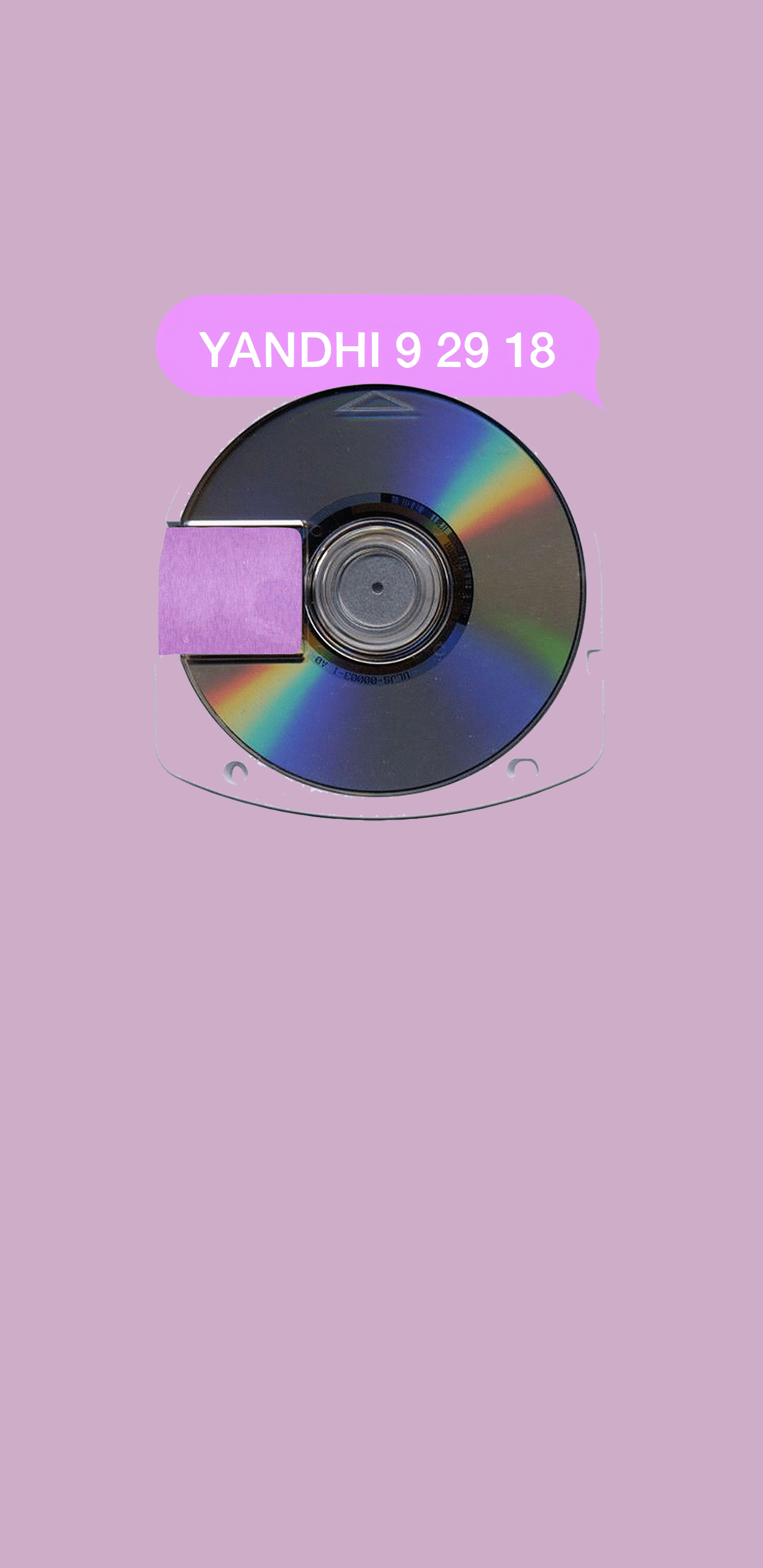 1440x2960 Made mobile wallpaper of the Yandhi UMD disc [1440 x 2960]