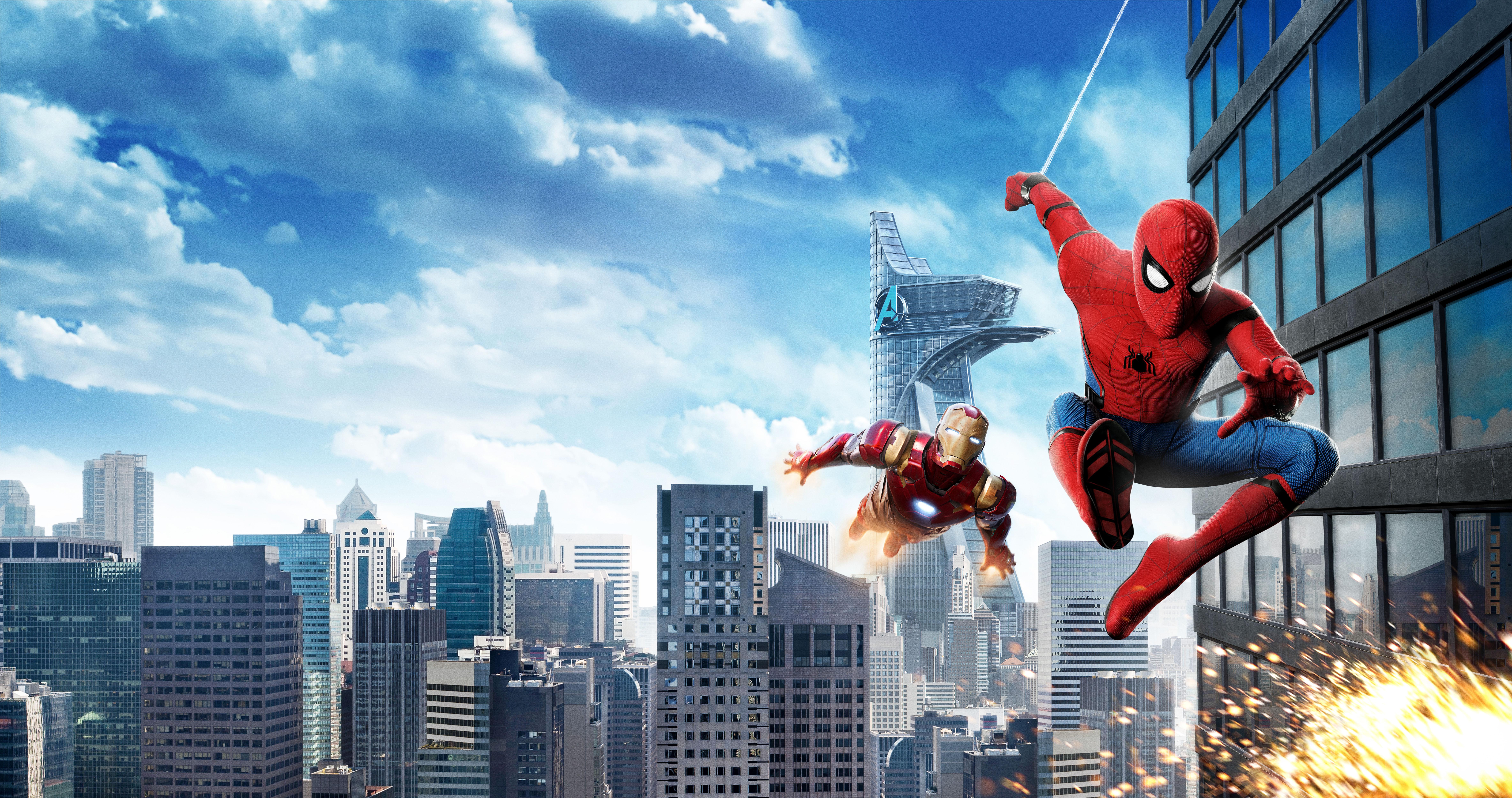 9473x5000 K, #Iron Man, K, #Spider Man: Homecoming HD Wallpaper