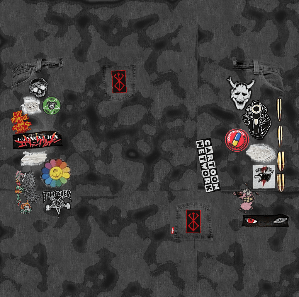 1020x1015 Pants w/ Patches (City Morgue Style) mod for Skater XL