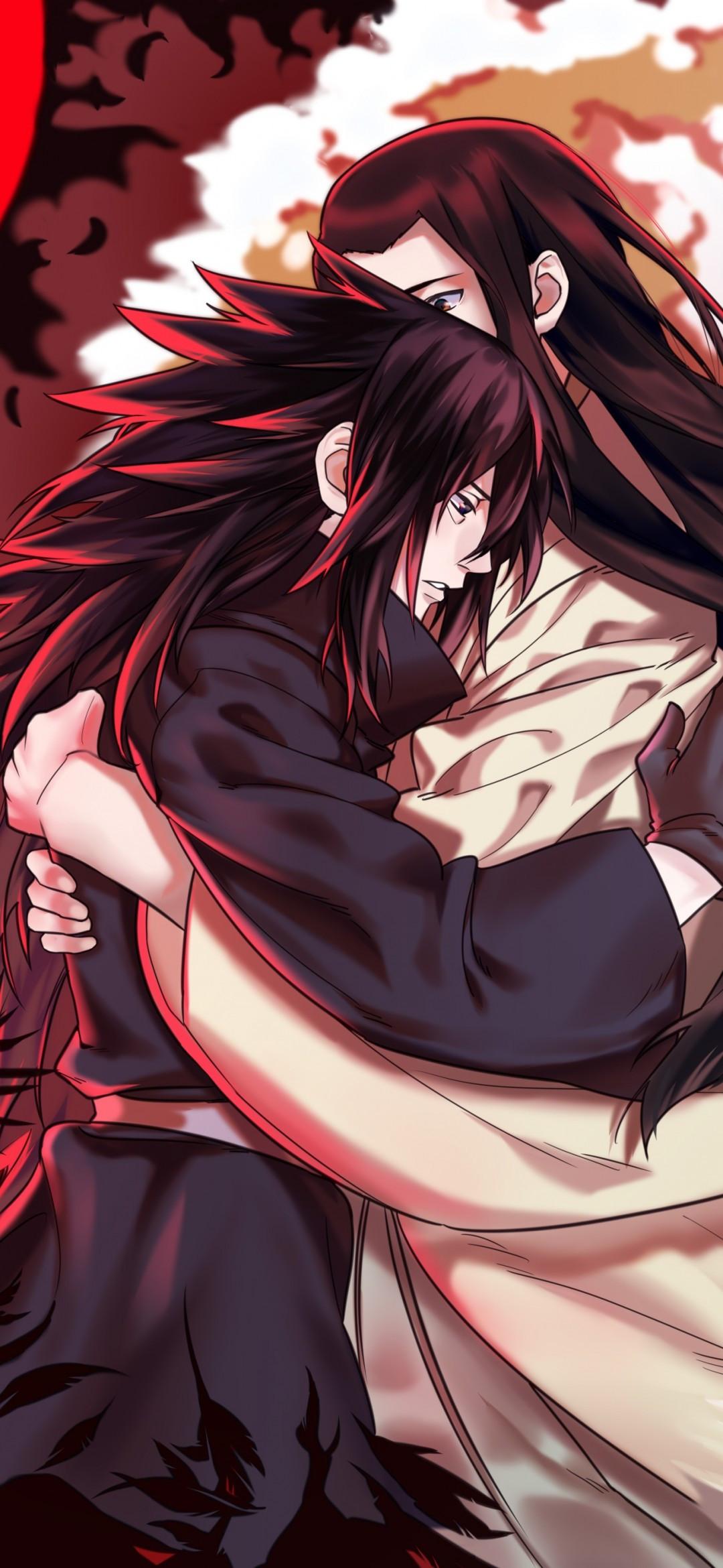 1080x2340 Download 1080x2340 Uchiha Madara, Senju Hashirama, Hugging, Naruto Wallpaper for Xiaomi Mi 10 & Mi 9 & Mi Mix 3 & Black Shark Huawei P30 Pro, Vivo V15 Pro, OnePlus 6T, Huawei Y9 2019