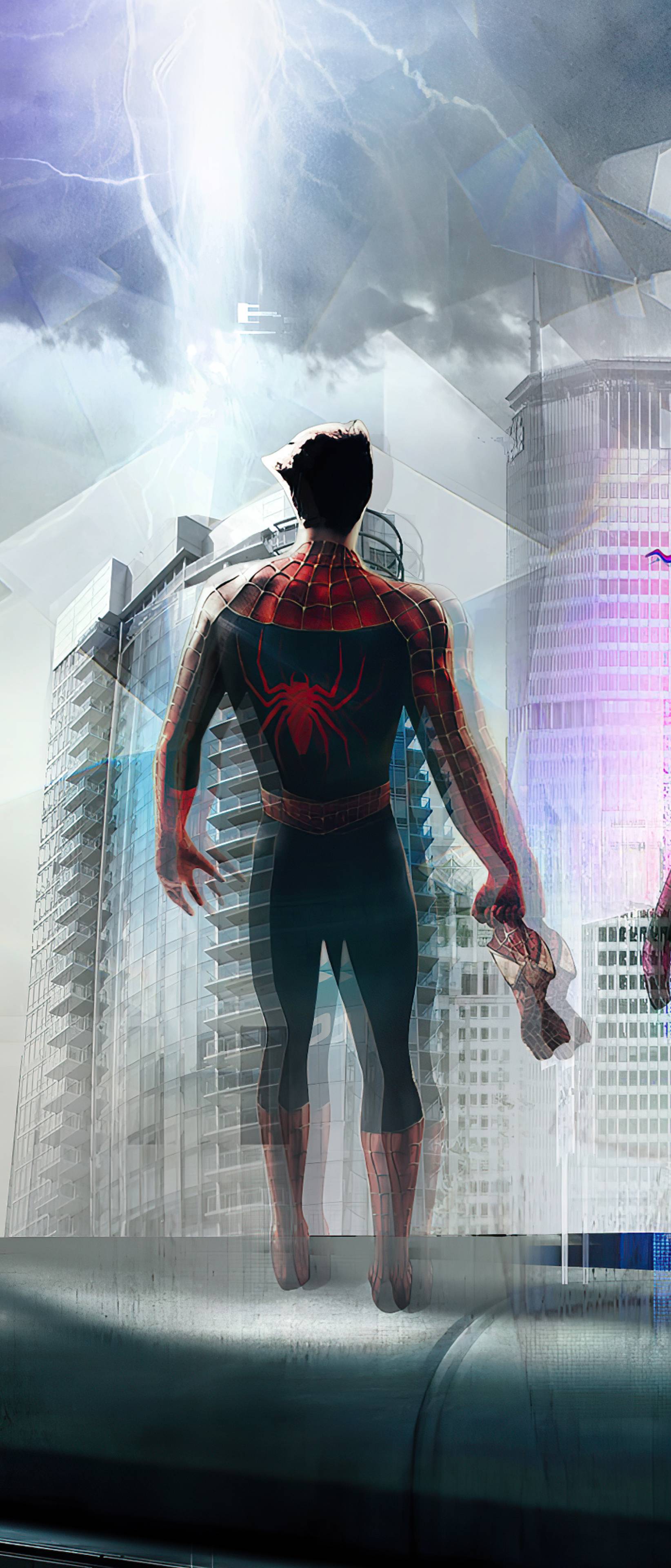 1644x3840 Spider Man 4K Crossover Multiverse 1644x3840 Resolution Wallpaper, HD Movies 4K Wallpaper, Image, Photo And Background