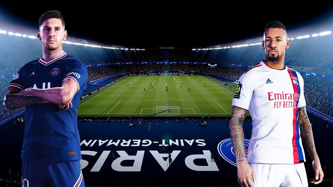 1280x720 Paris Saint Germain Vs Lyon ○ Parc Des Princes Stadium. EFootball 2022 Predict Gameplay