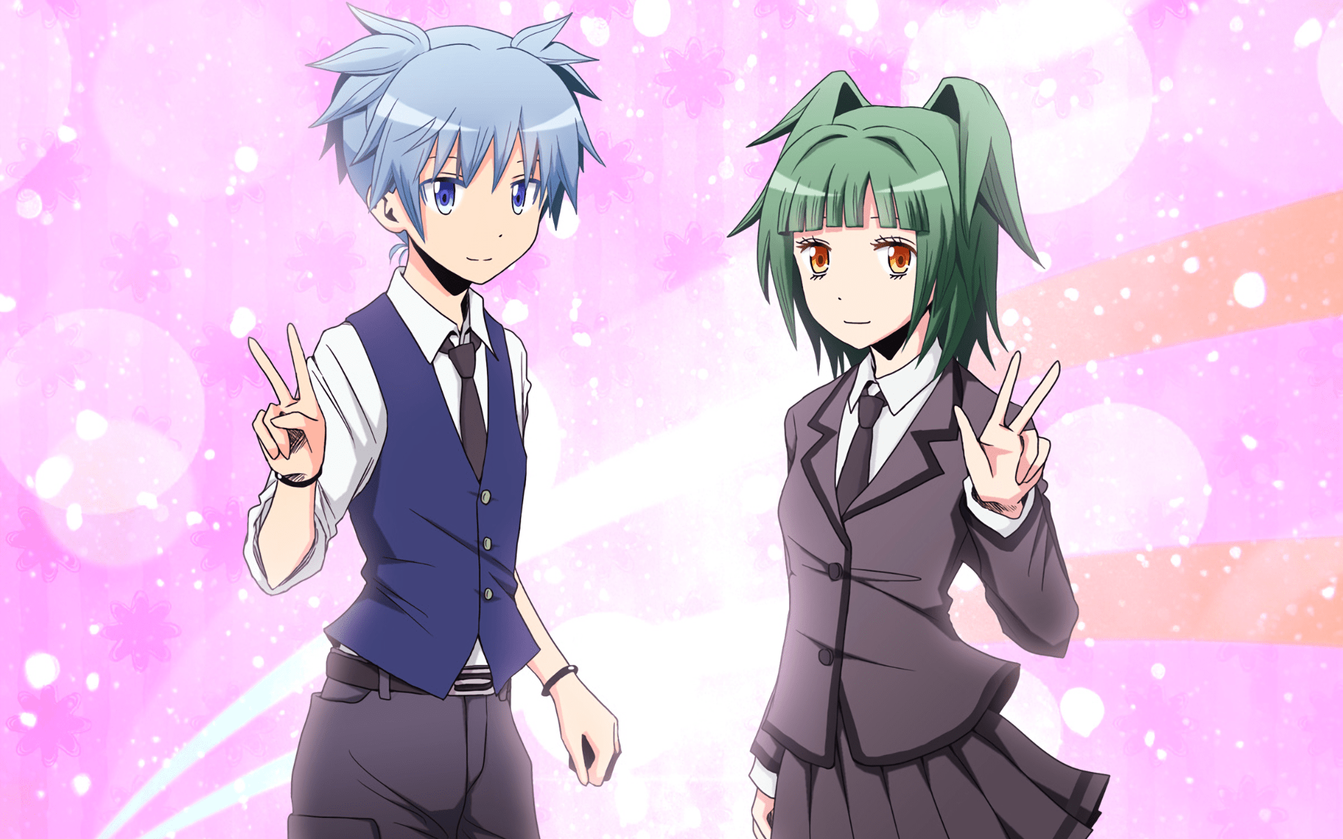 1920x1200 Kaede Kayano Nagisa Shiota Wallpaper:1920x1200