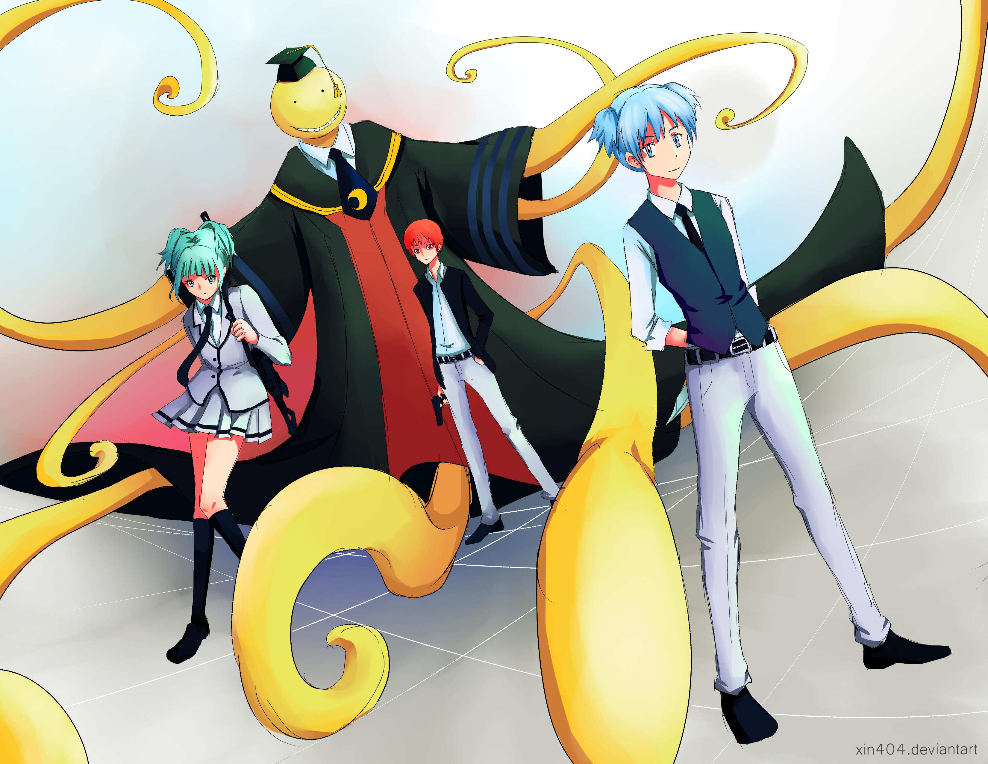 3300x2550 Koro Sensei, Karma Akabane, Kaede Kayano, Nagisa Shiota Wallpaper