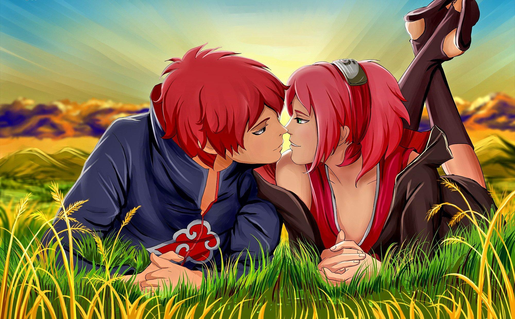 2000x1238 Anime series naruto couple wallpaperx1238