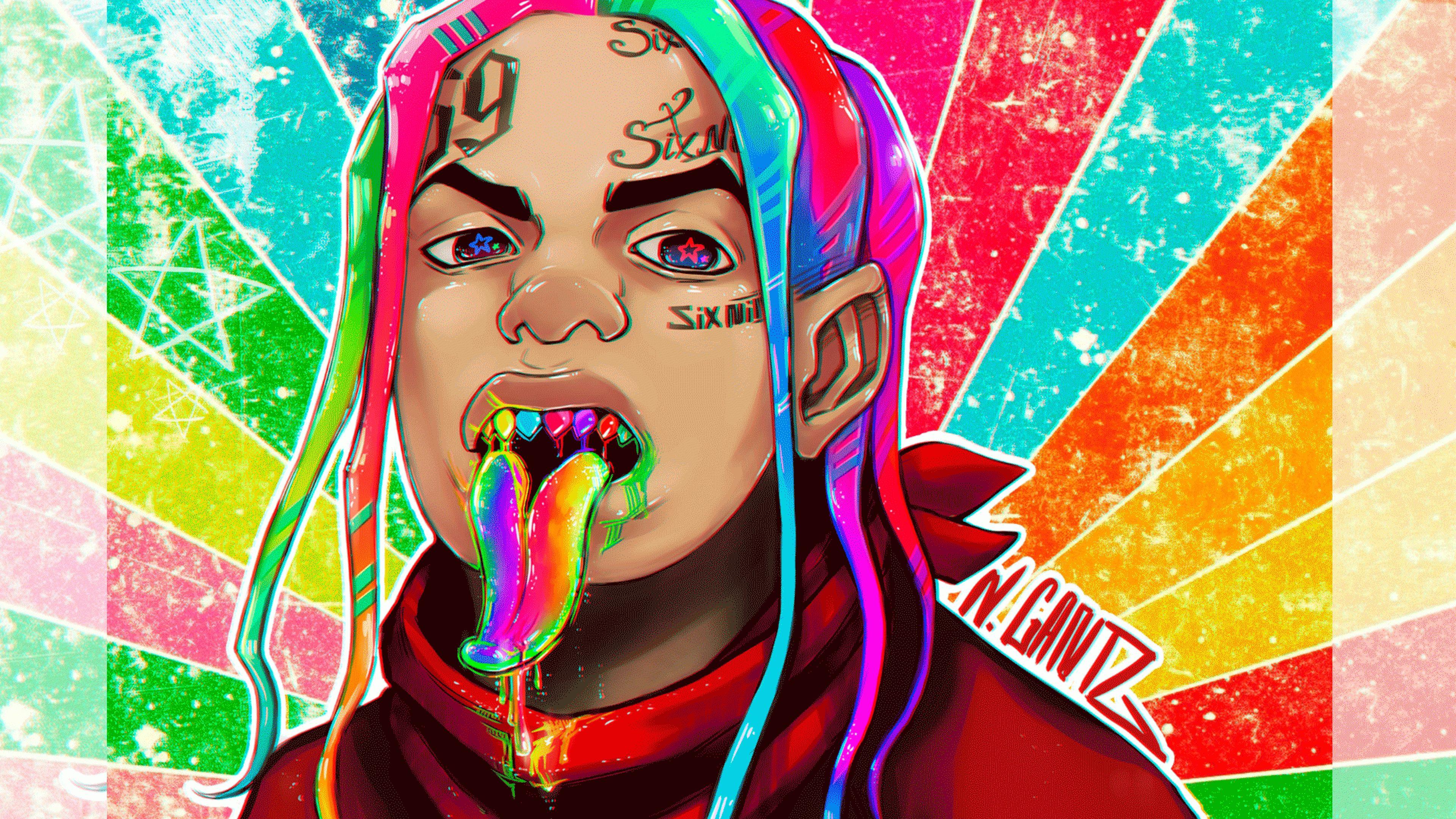 6ix9ine Wallpaper Cartoon Shark