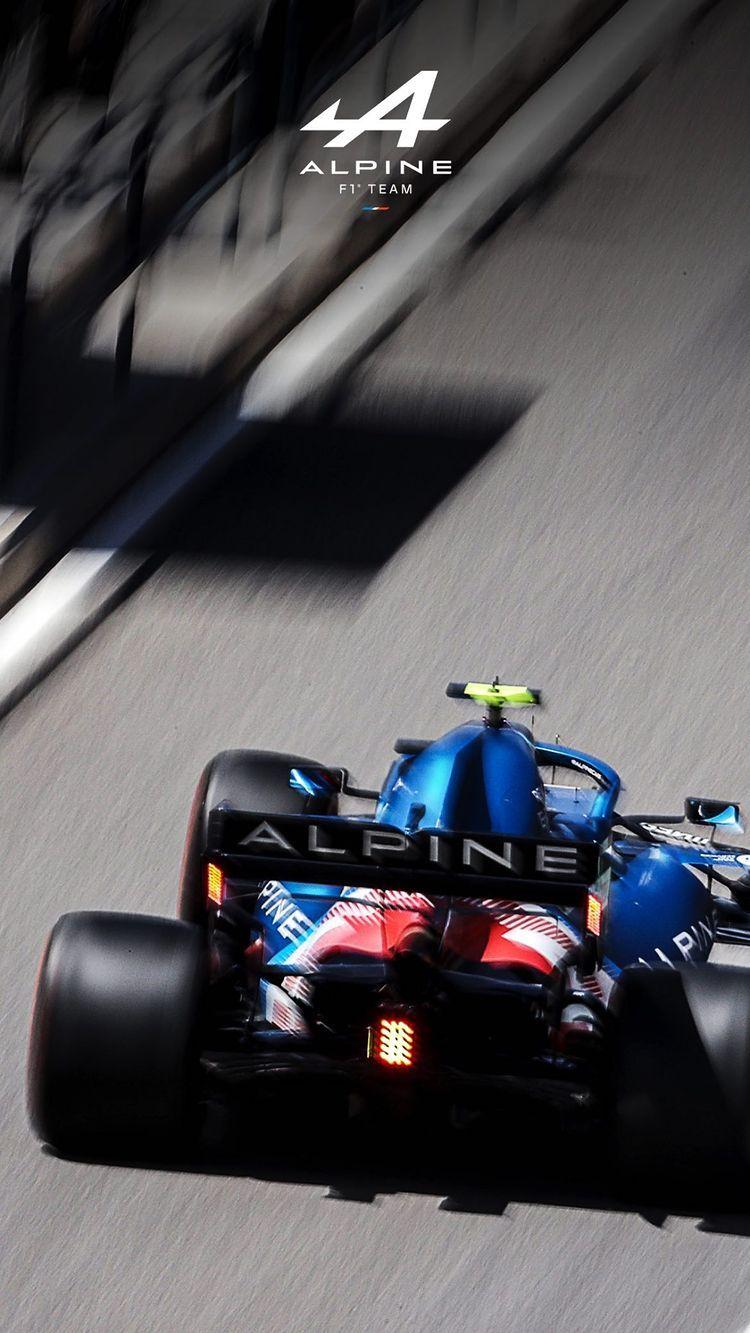 750x1333 Alpine F1 team phone wallpaper