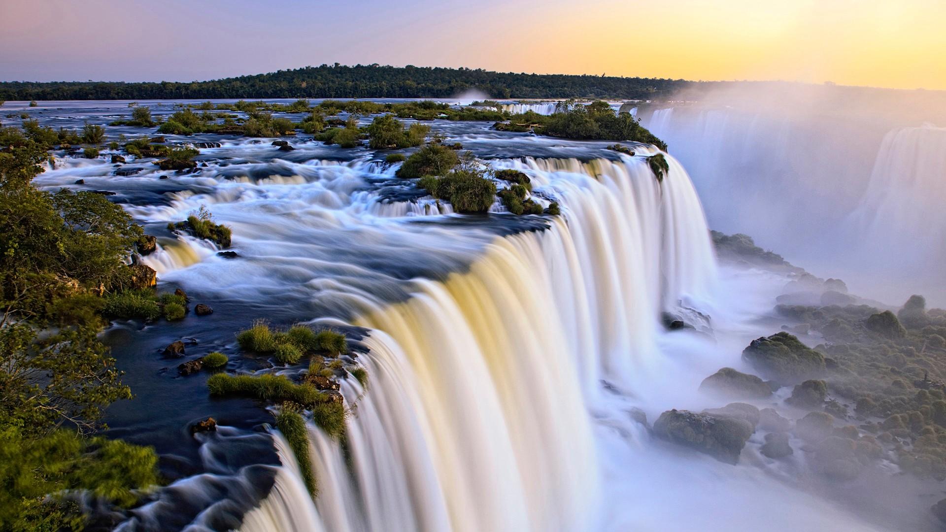 1920x1080 Brazilian Iguazu Water Falls Wallpaper Latest Image Free Download