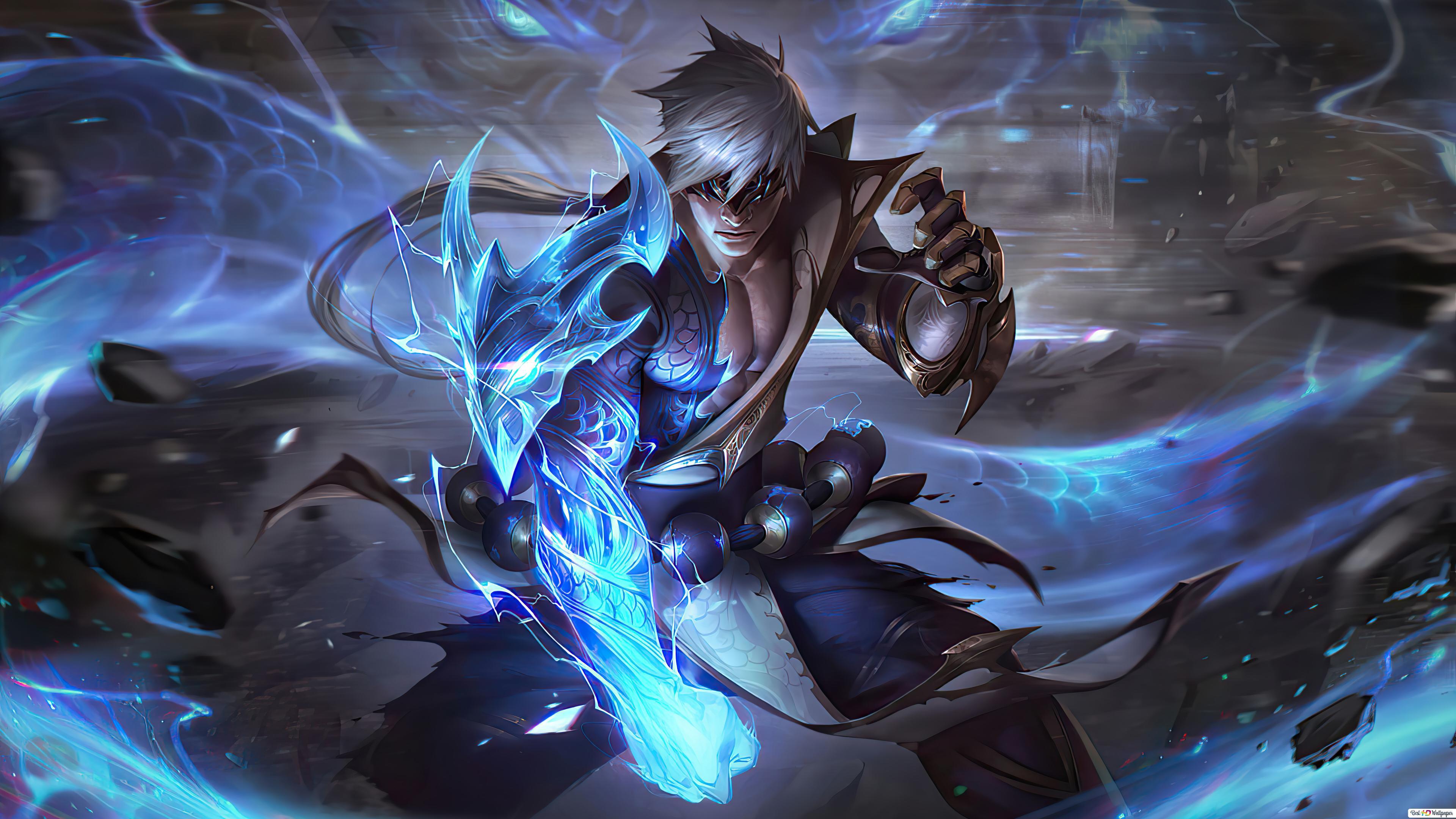 3840x2160 Storm Dragon 'Lee Sin' Splash Art (8K) of Legends [LOL] HD wallpaper download