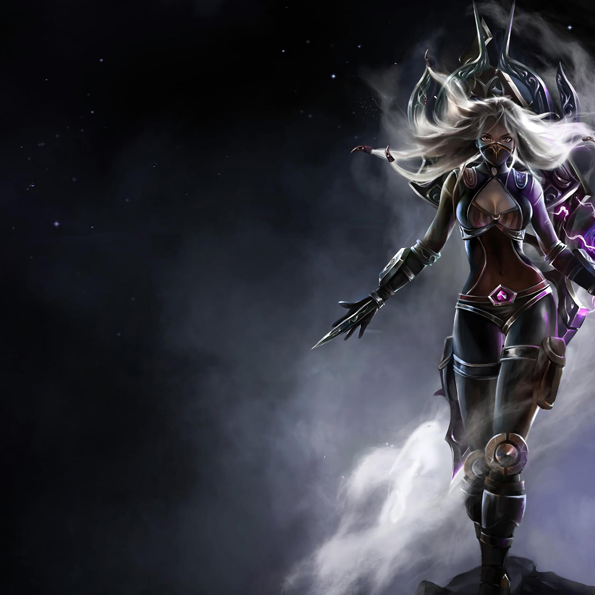 2048x2048 Wallpaper 4k Nightblade Irelia LoL Splash Art League of Legends Wallpaper