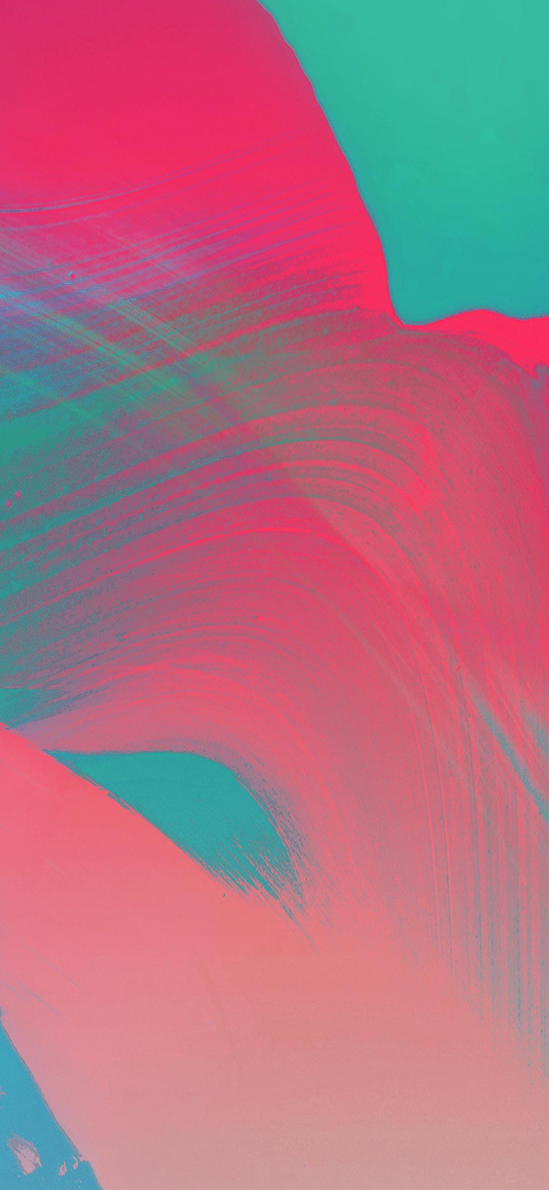 1125x2436 iPhone X wallpaper. xperia paint art green red pattern
