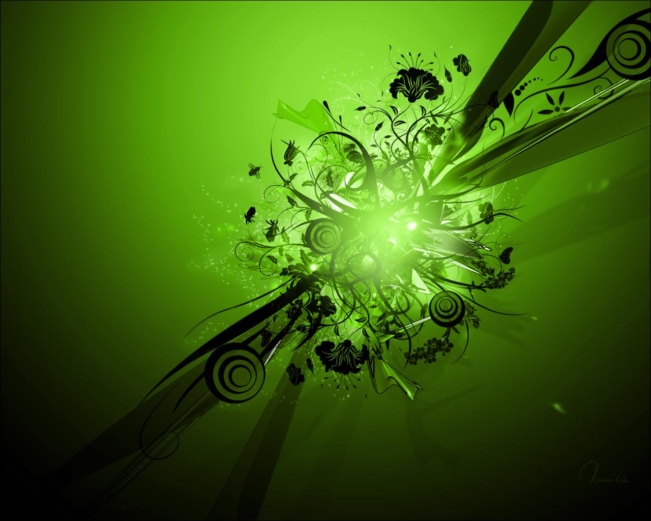 1280x1024 Green Vector Wallpaper Image Flower Vector Art, Green Vector Design and Desktop Wallpaper Green Vector /