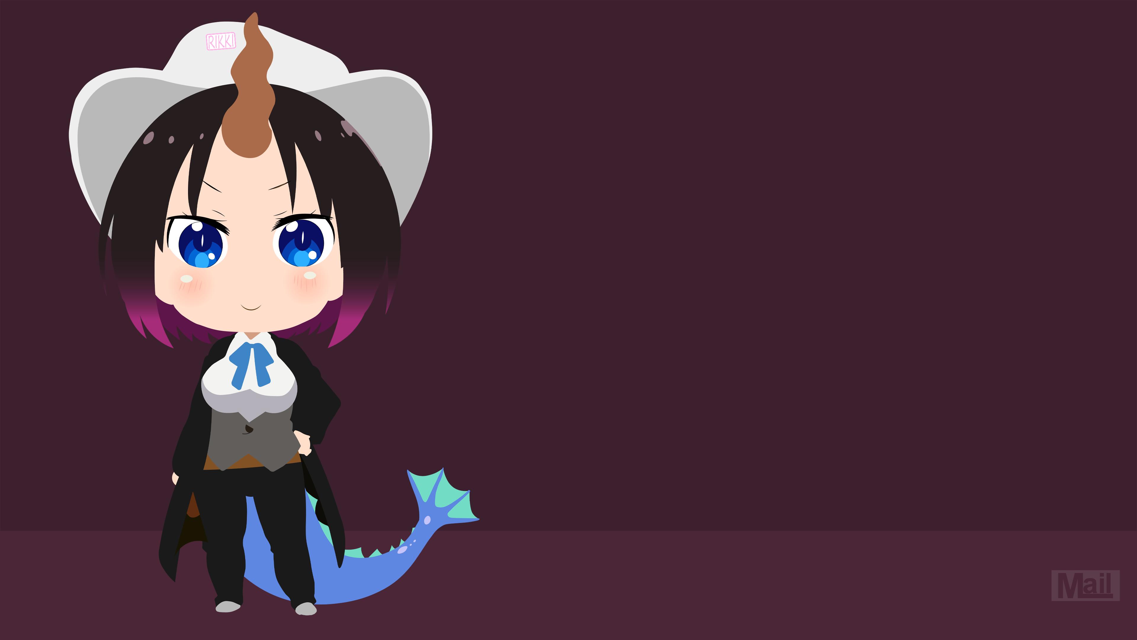 3840x2160 Elma Anime Minimal Art 1440P Resolution Wallpaper, HD Minimalist 4K Wallpaper, Image, Photo and Background