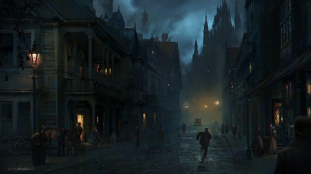 1200x672 Stay in Wonderland. London painting, Gothic wallpaper, Fantasy landscape